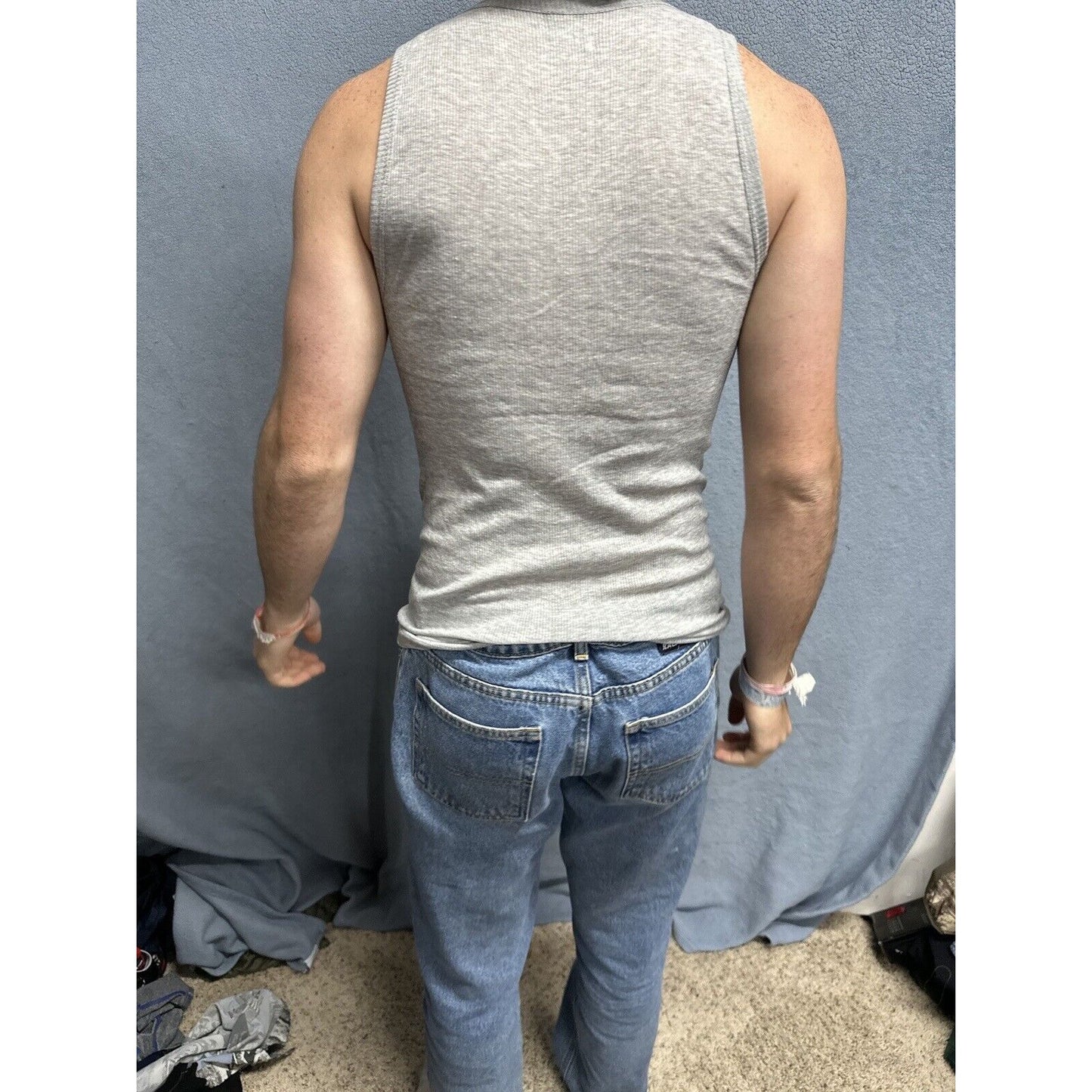 Men’s Gray Spyder Medium Gray Muscle Shirt Tank