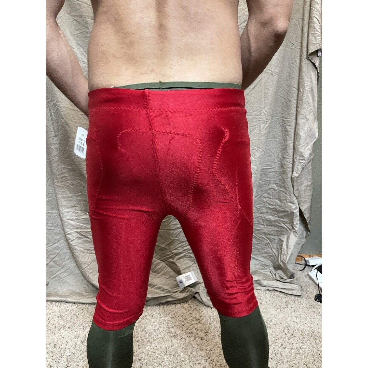 Men's True Red Russell Athletic Medium Football Pants