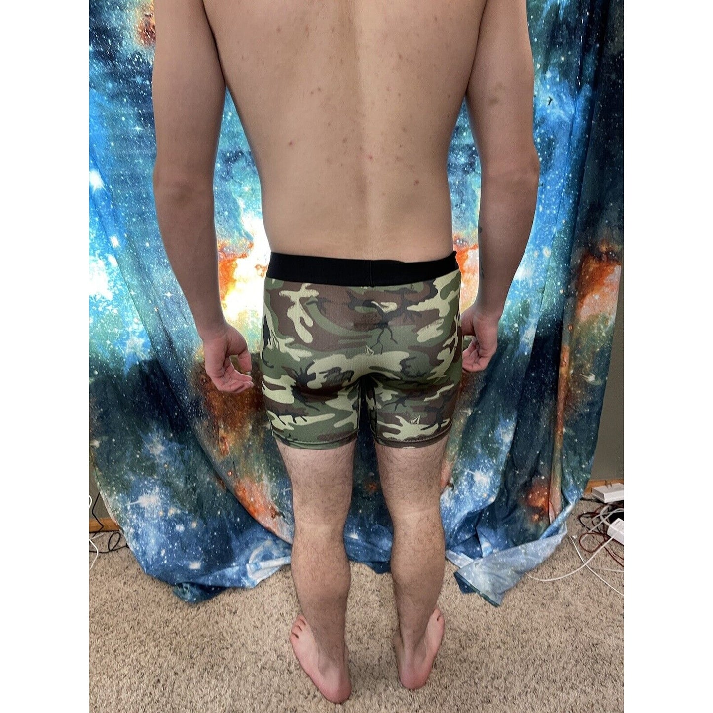 Men's Volcom Size XL Camo Military Compression Shorts New And Unworn