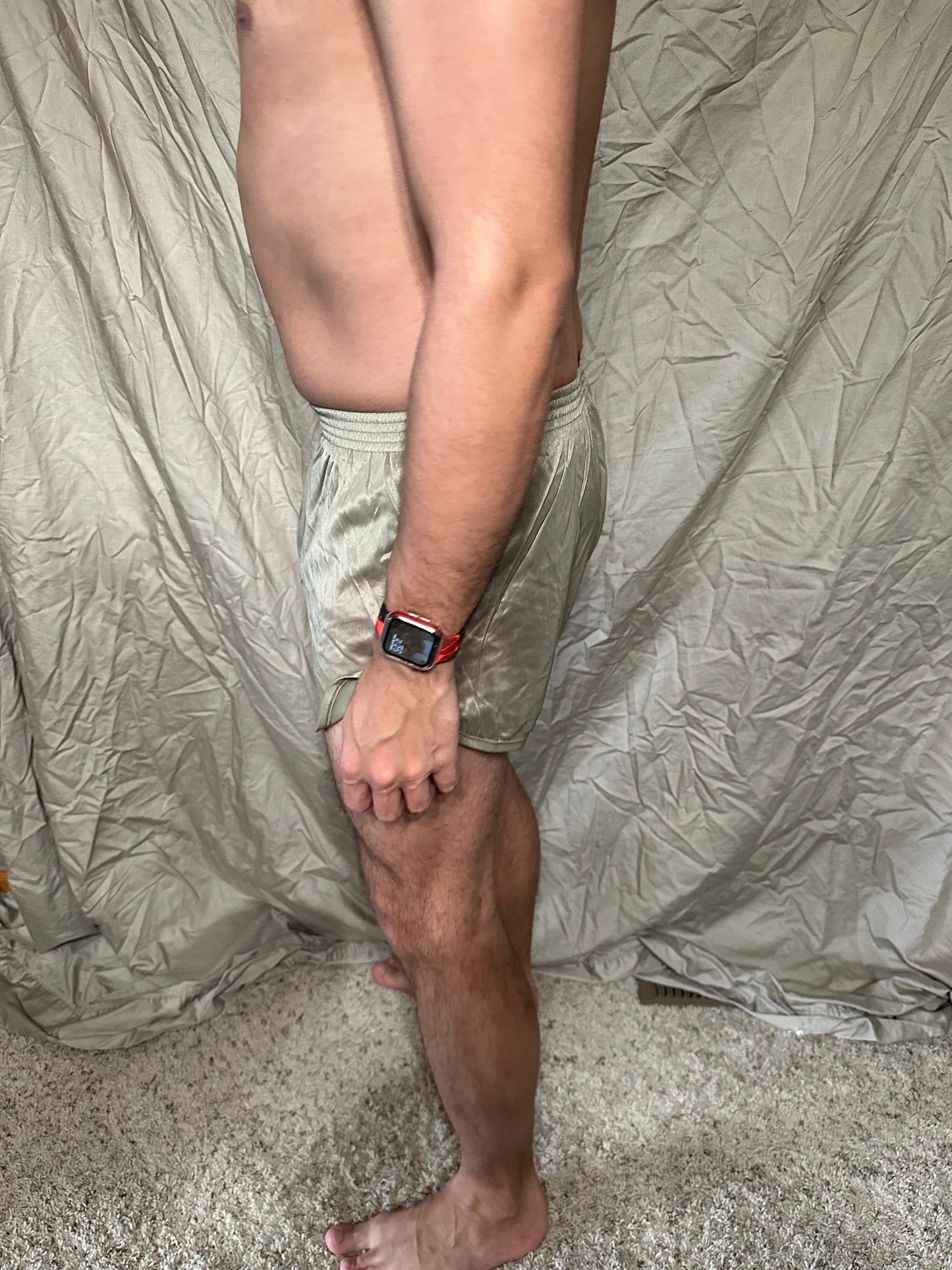Men’s tan ranger panties soffe small marine silkies shorts with lining