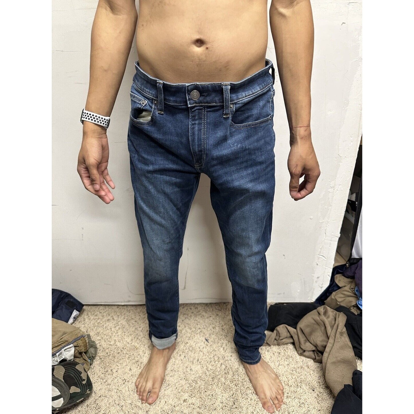 Men’s Skinny Express Jeans Blue 32 X 32