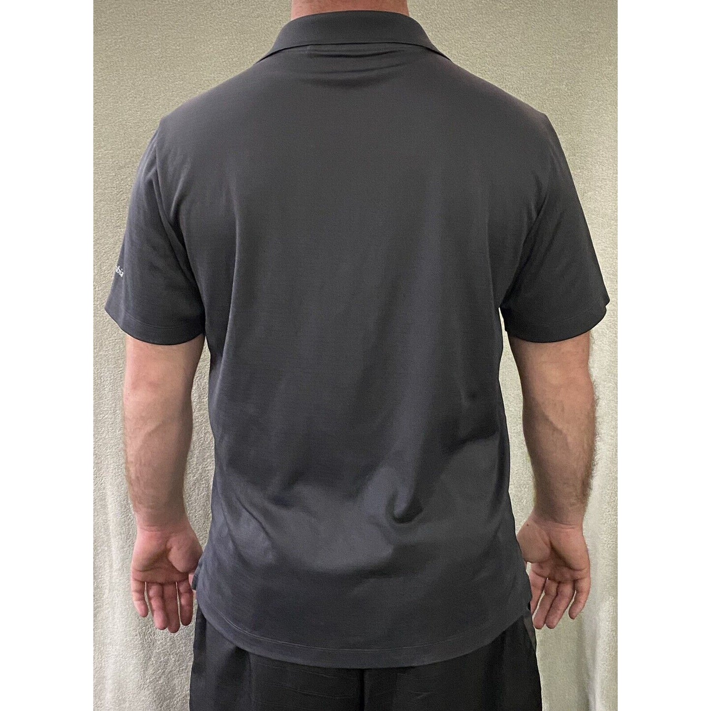 Columbia Golf USF South Florida Bulls Gray w/ Green Logo Men’s Large Polo Shirt