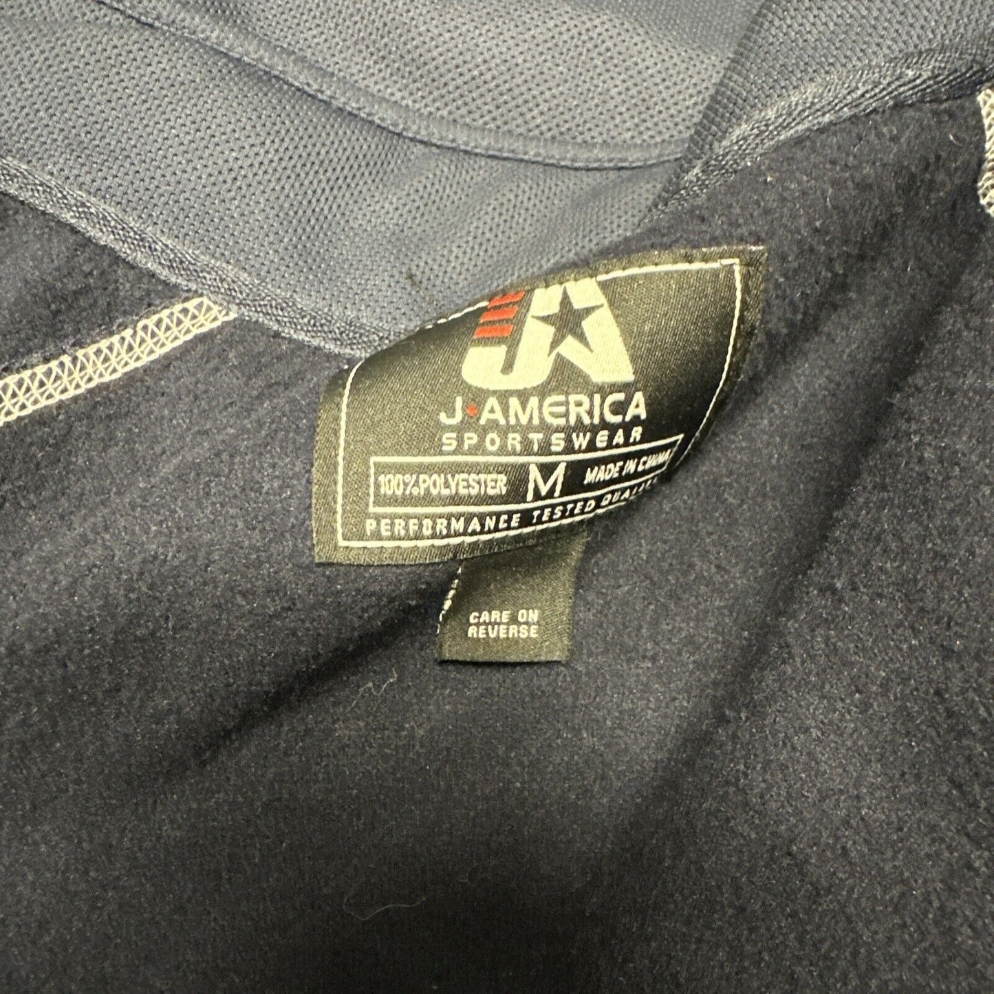 Men’s Dark Blue J America Polyester US Air Force Medium Full Zip Jacket USAF