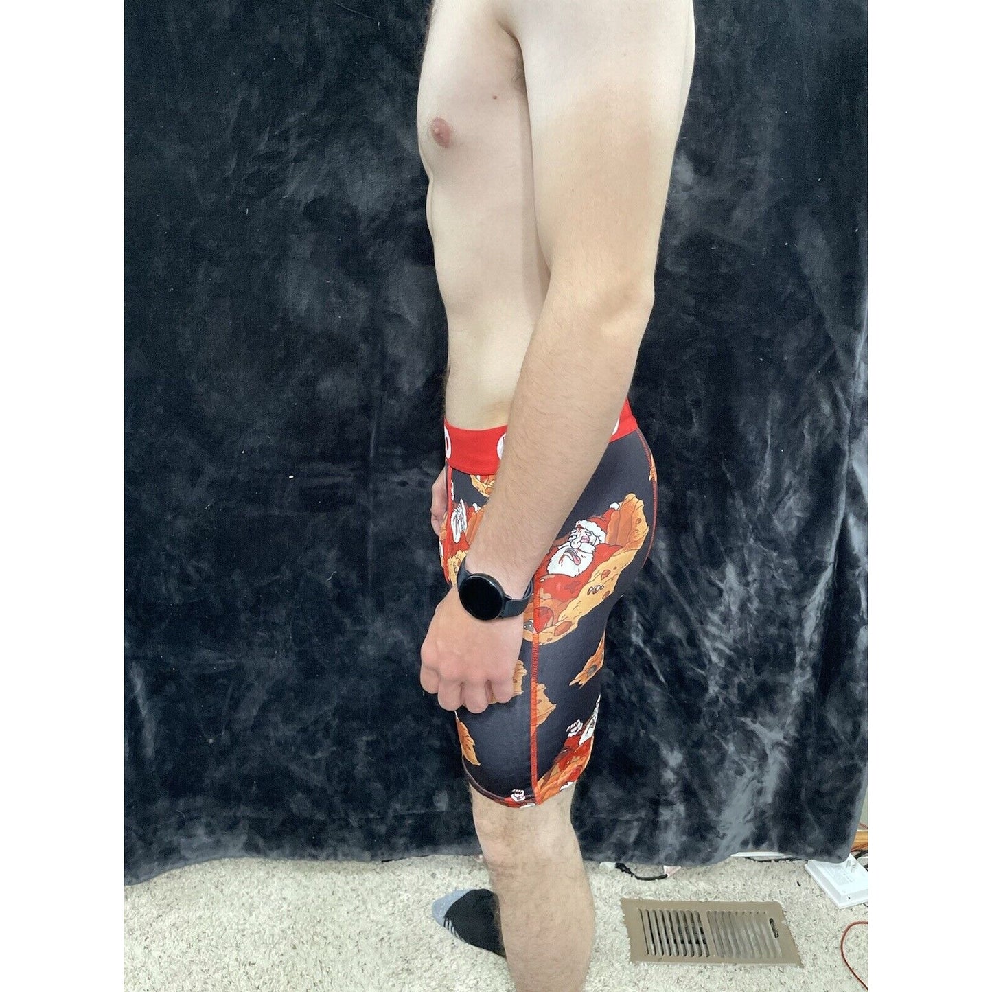 PSD Underwear Rick and Morty Santa Men's Boxer Briefs Large Red