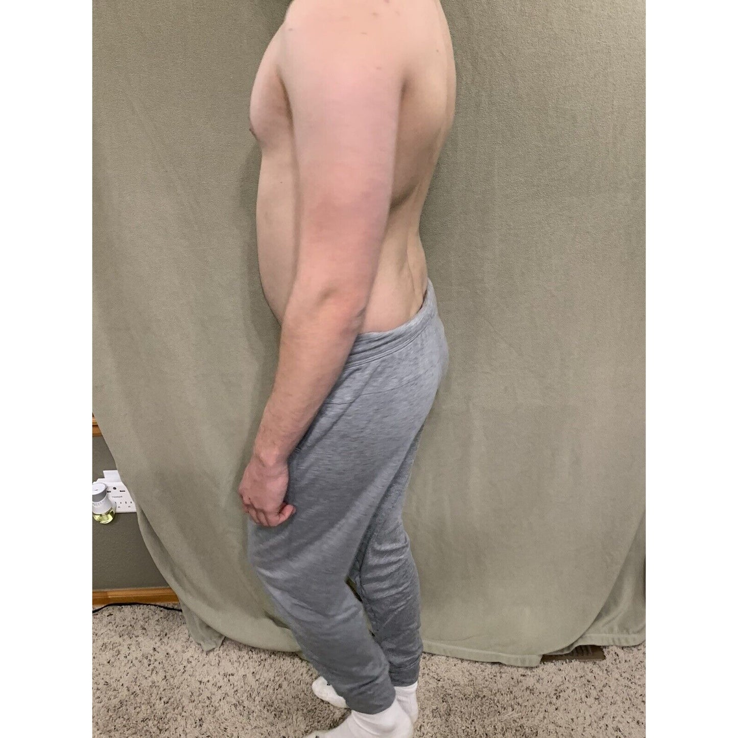 Athletic Works Mens Gray Sweatpants Size Medium pants trouser bottoms activewear