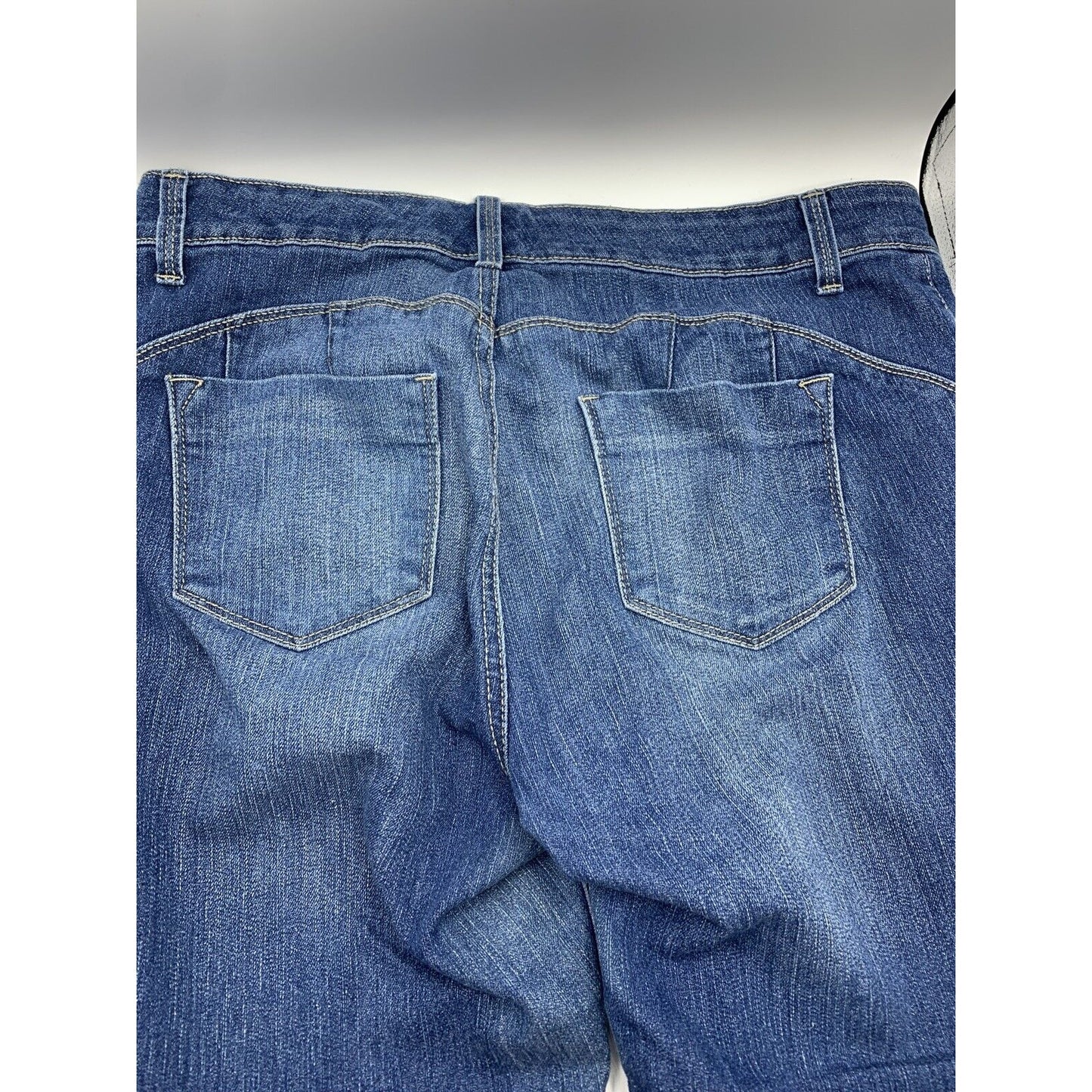 Womens Nine West Dark Denim Bootcut Jeans Size 12/30 Average