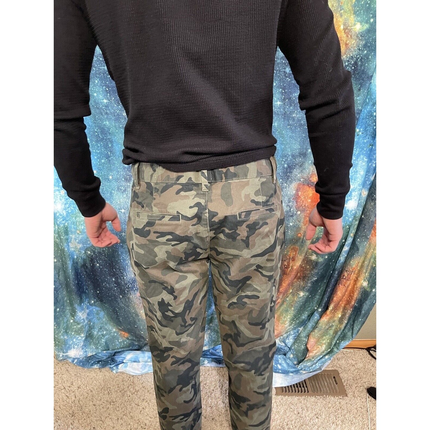 Gap Camouflage (green/brown/tan) Girlfriend Chino Size 10