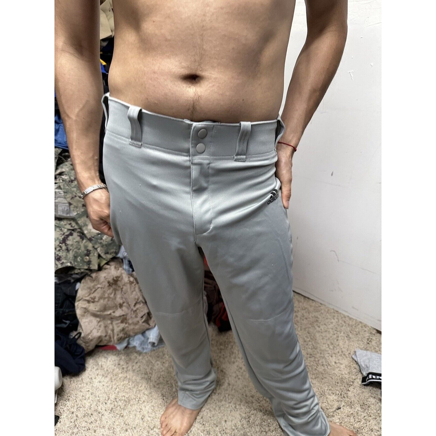 Men’s Small Adidas Baseball Pants Gray Aeroready