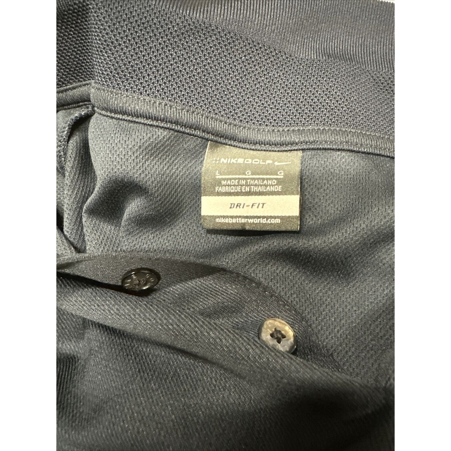 Men’s Dark Blue Nike Golf Large Polo Shirt VR-59 Texas Flying Plane