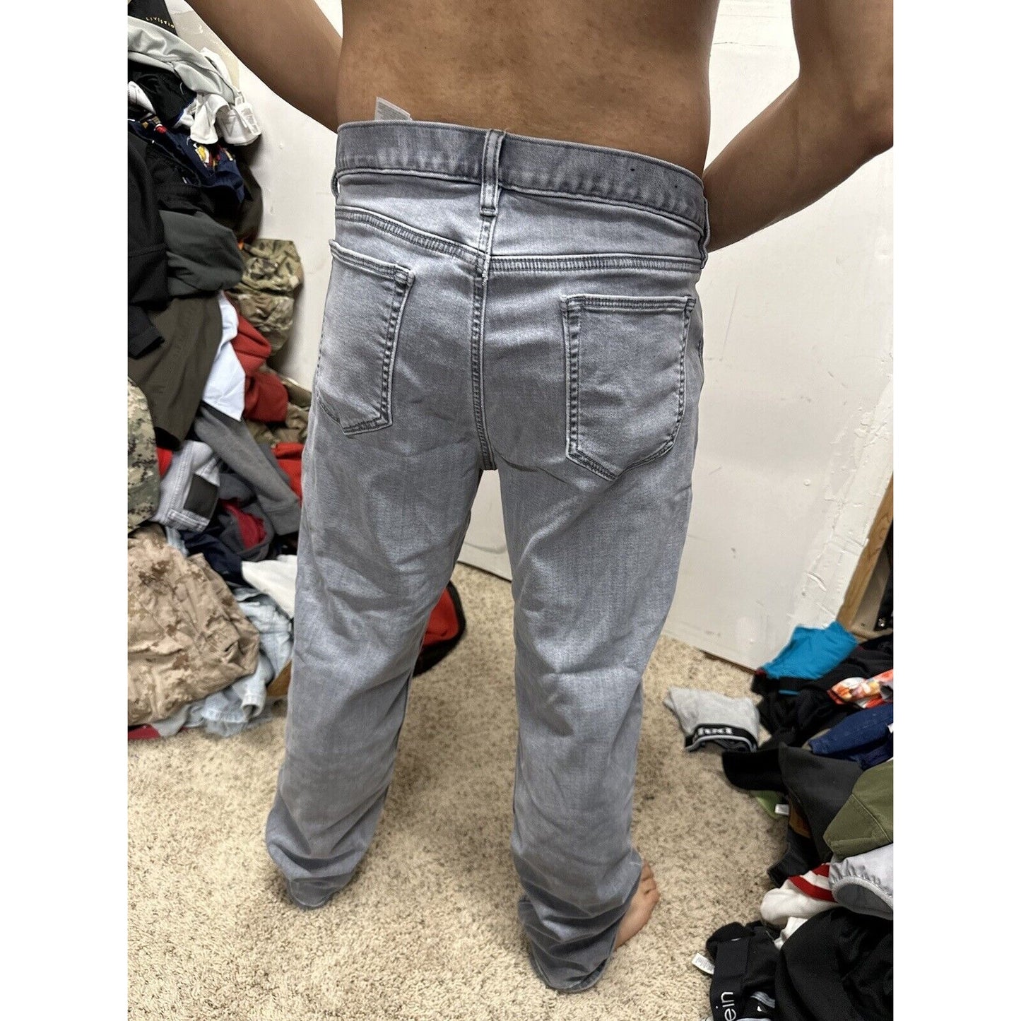 Men’s Banana Republic Gray Pants Traveler 36 X 30
