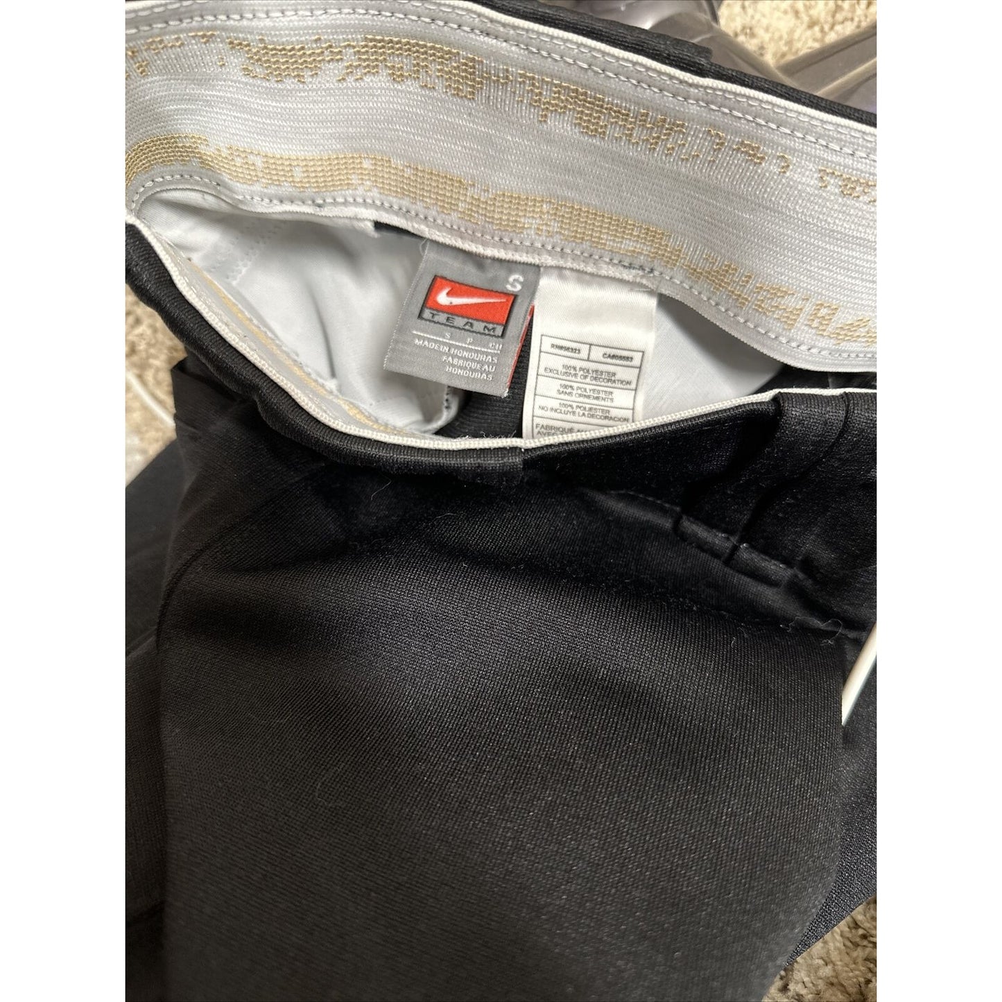 men’s black nike team baseball pants Size Small