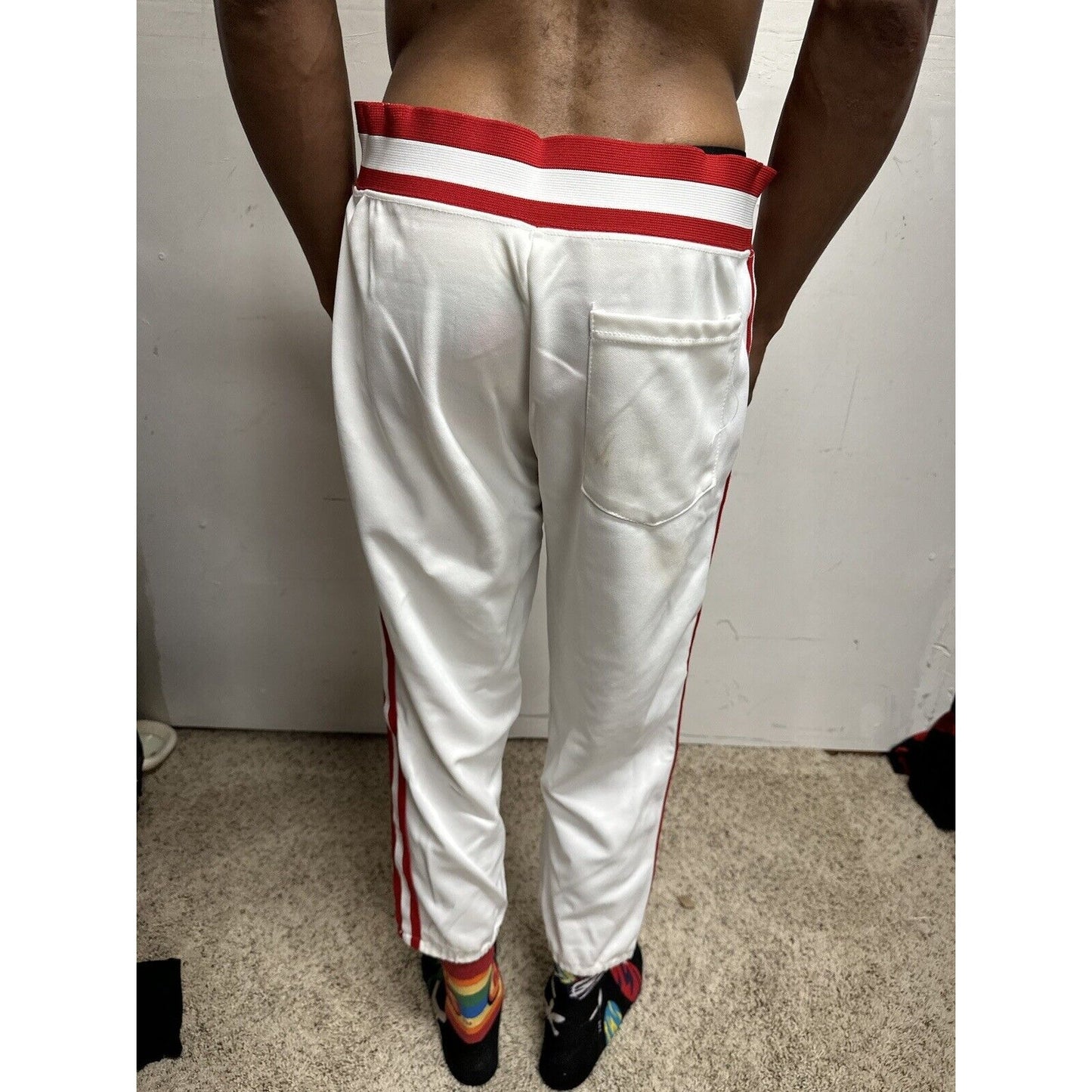 Men’s Pride XL Baseball Pants White And Red