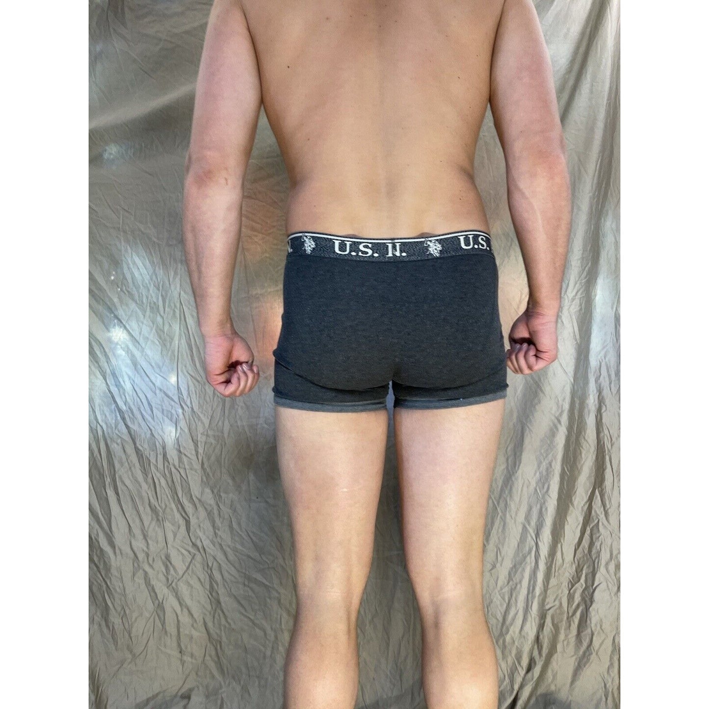 men's u.s. polo assn small Dark gray boxer briefs
