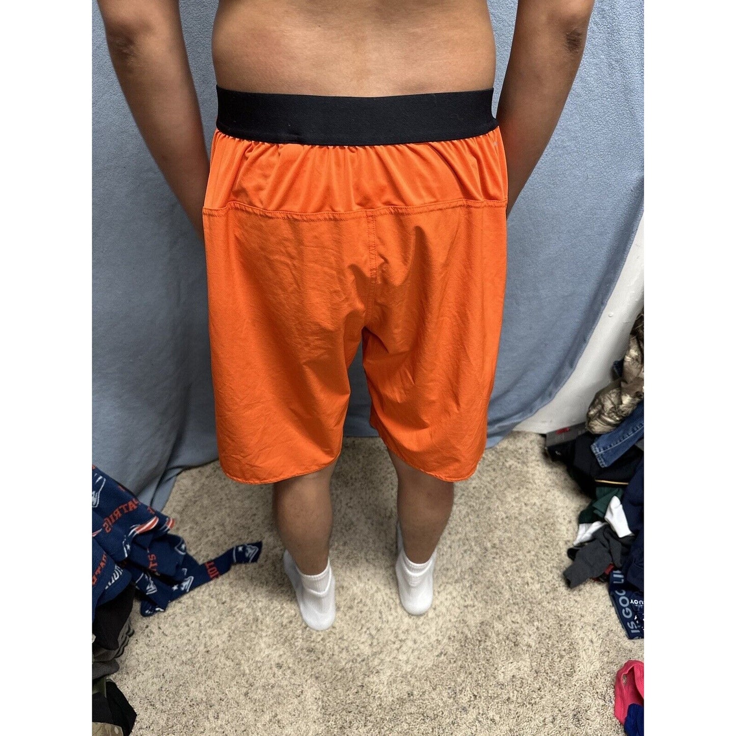 Men’s Orange Reebok Large Movement Zones Trunks Board Shorts