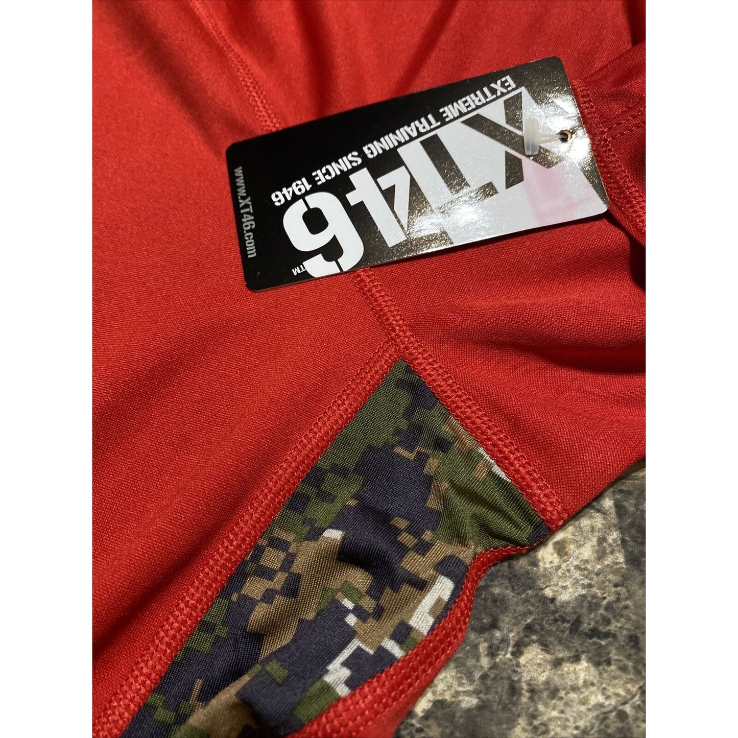 Soffe Extreme Training XT46 Men’s Medium Red Camo Military Polyester Shirt NWT