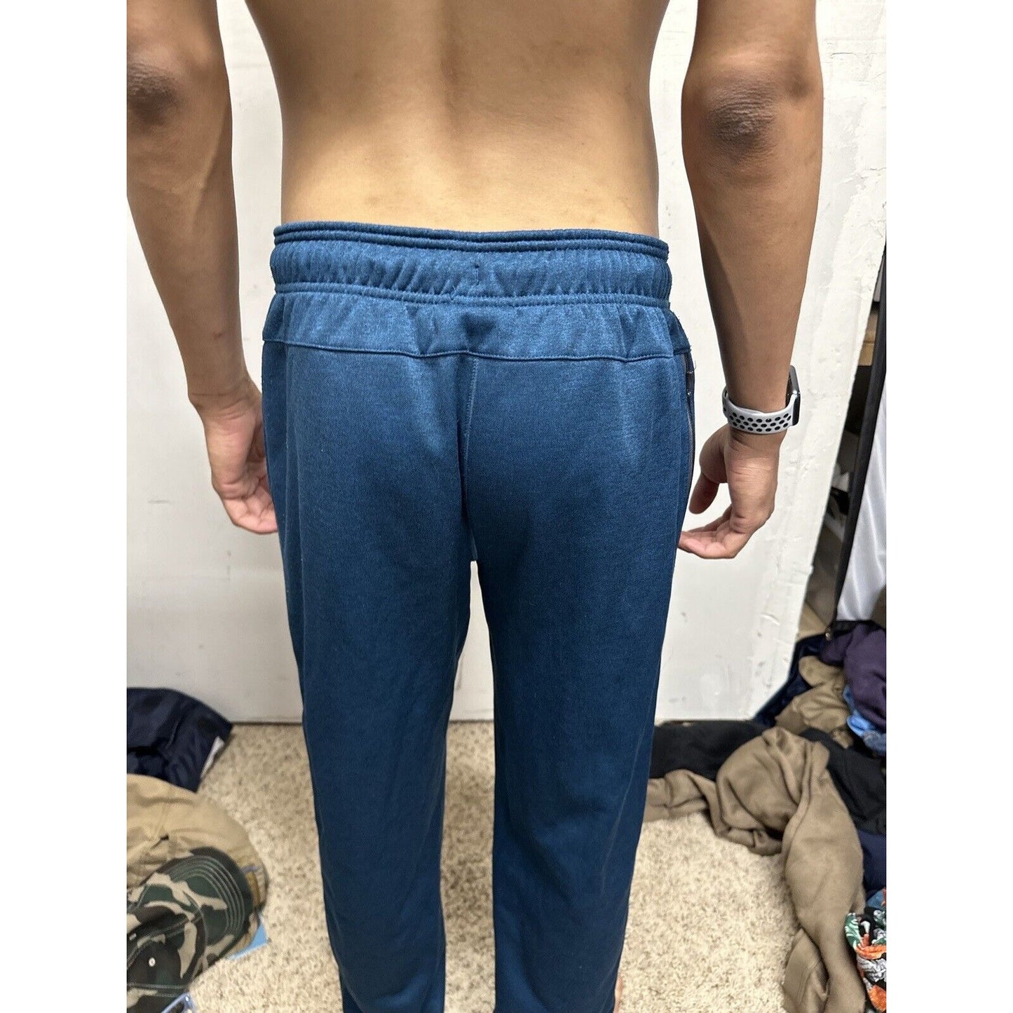 Men’s Russell Small Dri Power Blue Sweatpants With Pockets