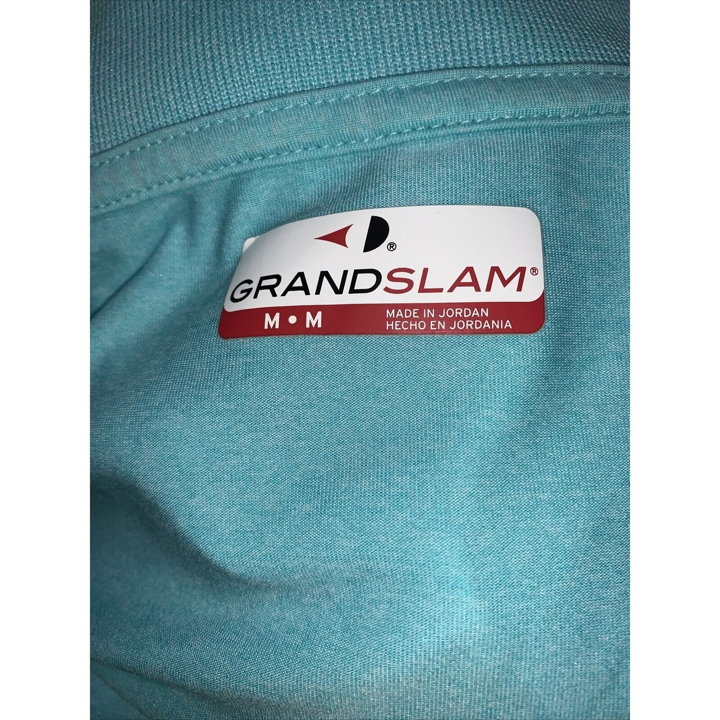 Men’s Grand Slam Performance Turquoise Polo size m