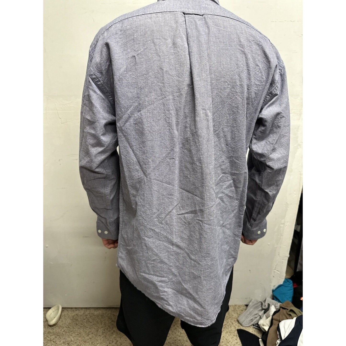 Men’s Blue Vantage Medium Long Sleeve Button Up Air Force Academy USAFA Shirt
