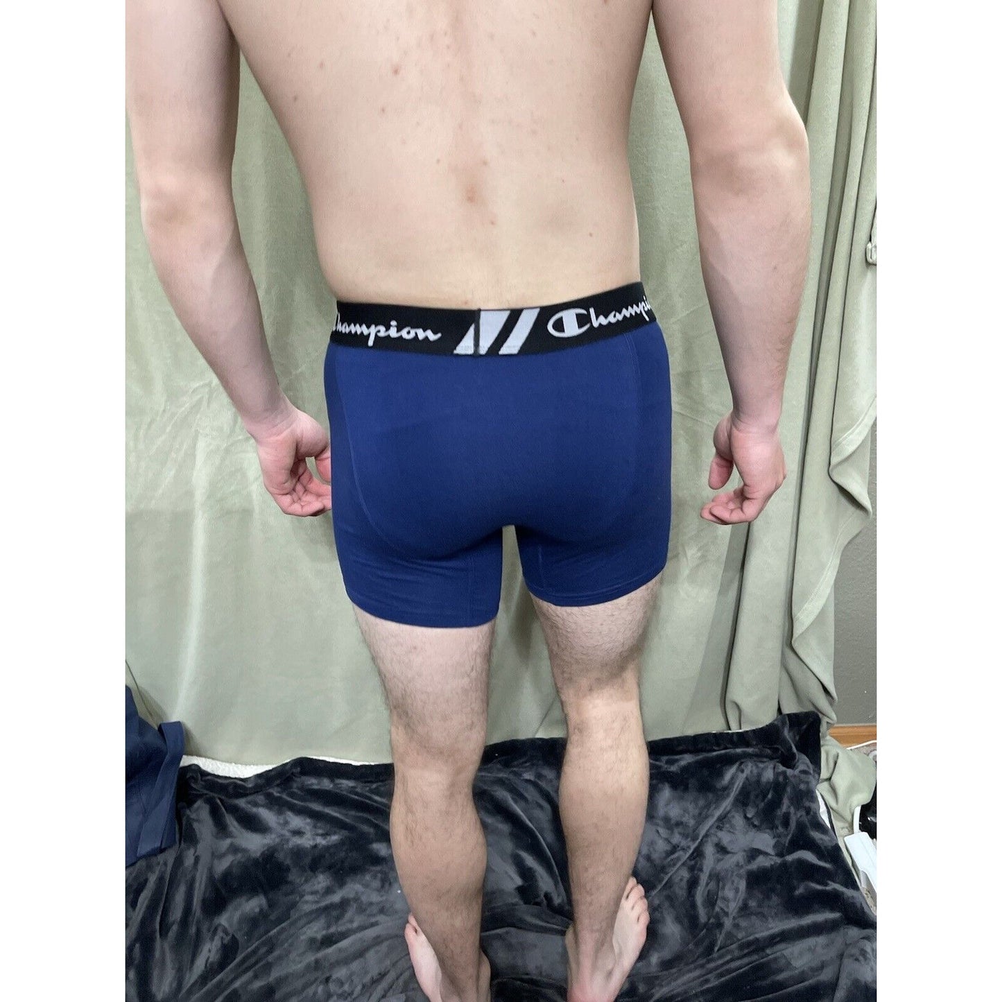 Men’s Champion Royal Blue Boxer Briefs Size Large
