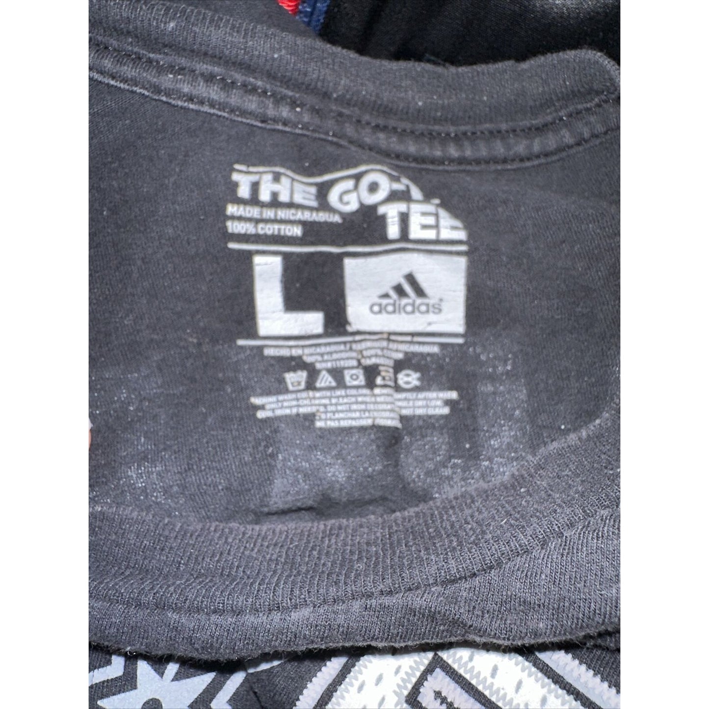 Men’s The Go To Tee Large Adidas Black NBA Spurs San Antonio 8 Shirt