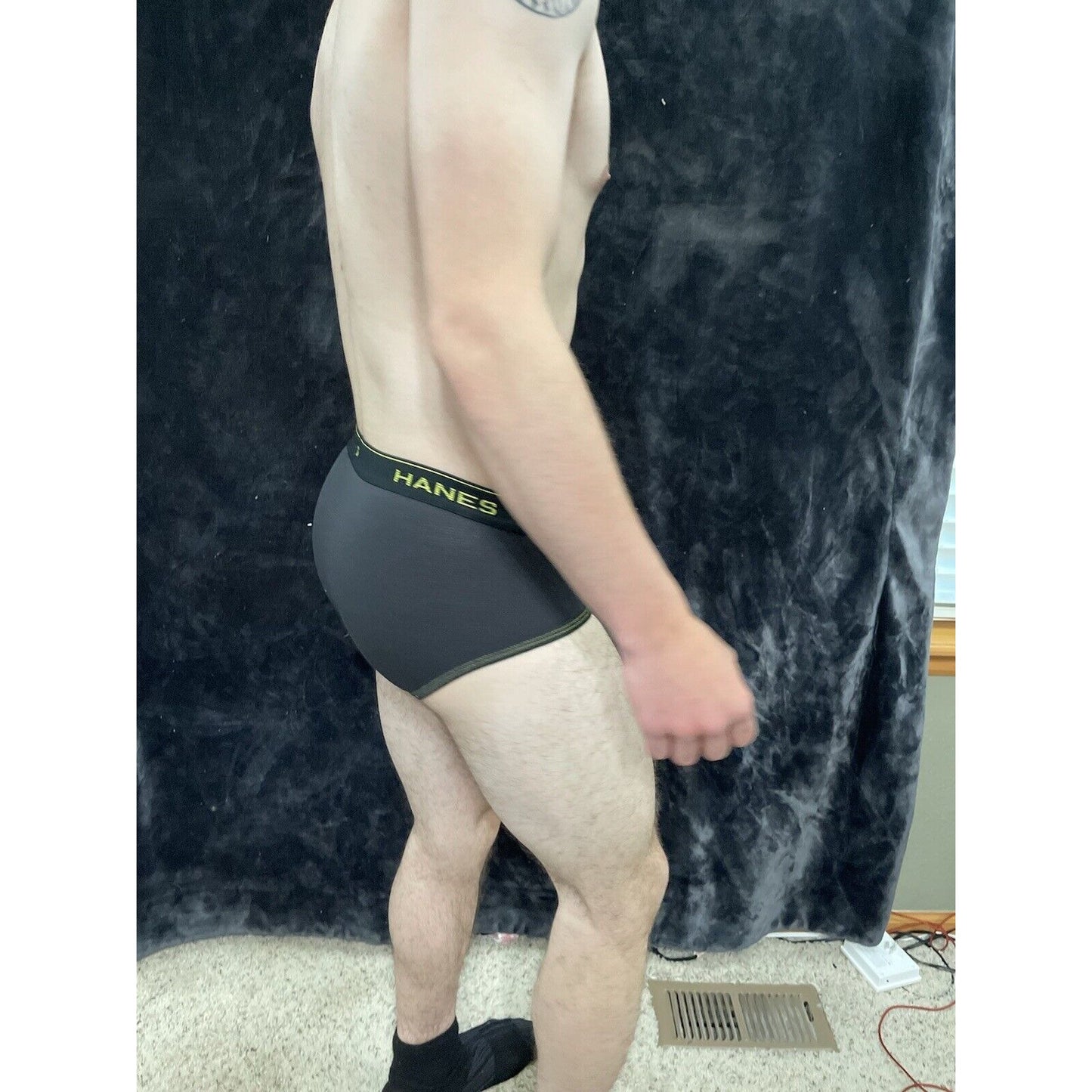 Men’s Comfort Cool Black Hanes Small Briefs