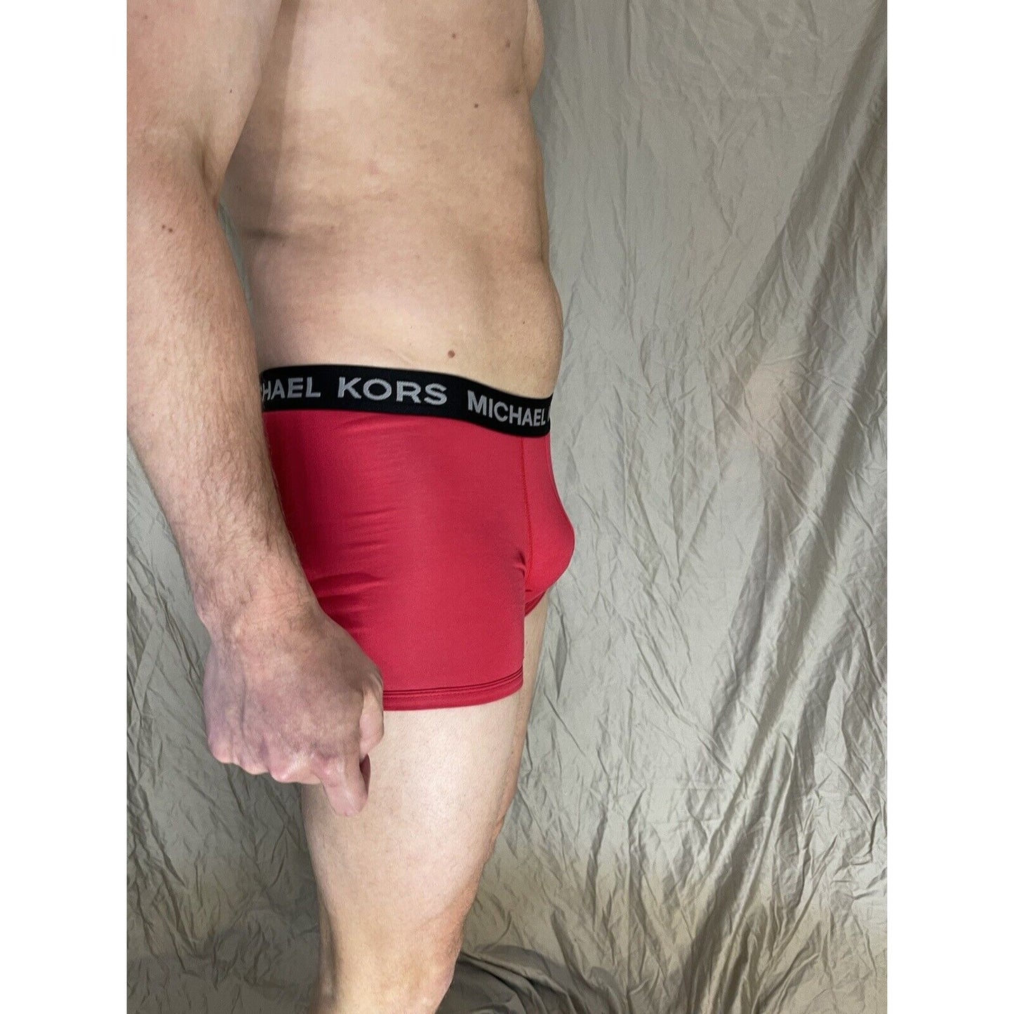 men's michael kors stretch factor pride boxer briefs red small