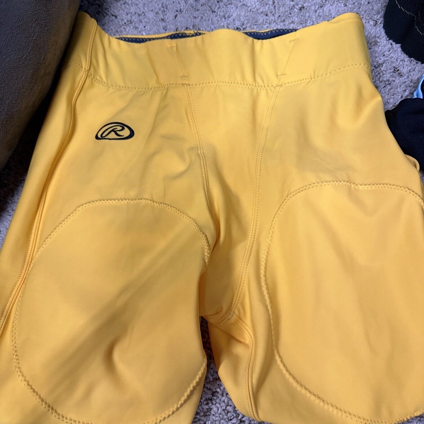 Men’s Rawlings Football Pants Yellow Medium Nylon Spandex
