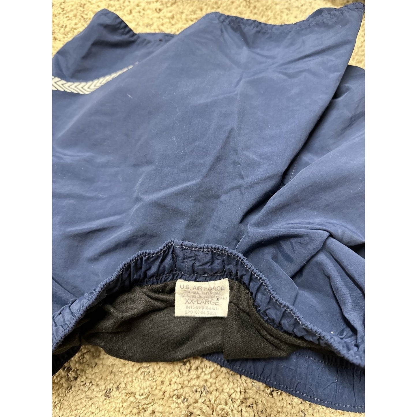 Air Force Mens Shorts Trunks Physical Training Uniform PTU Size XX Large 2X Blue