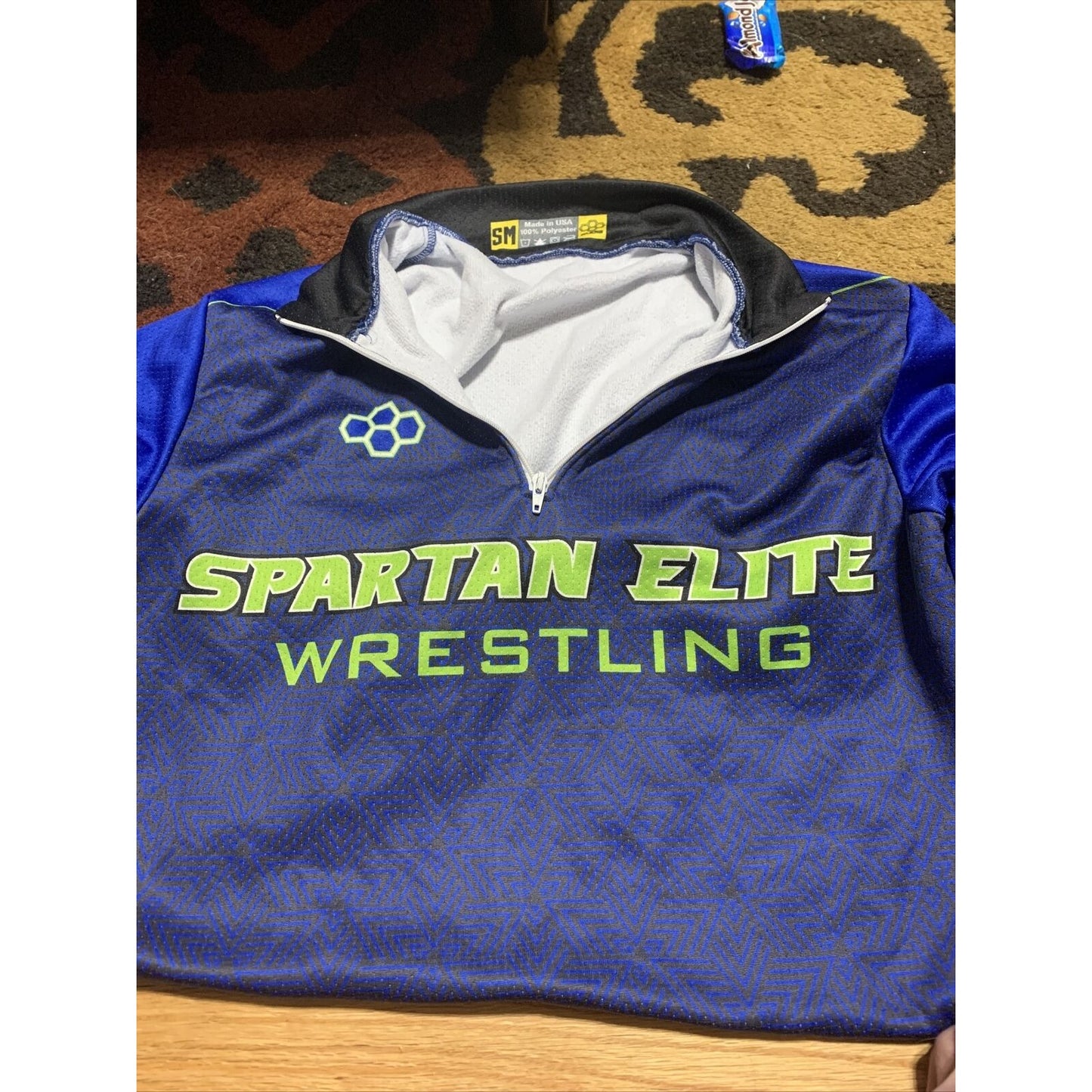 Spartan Elite Wreslting Jersey Top Men’s Small Blue