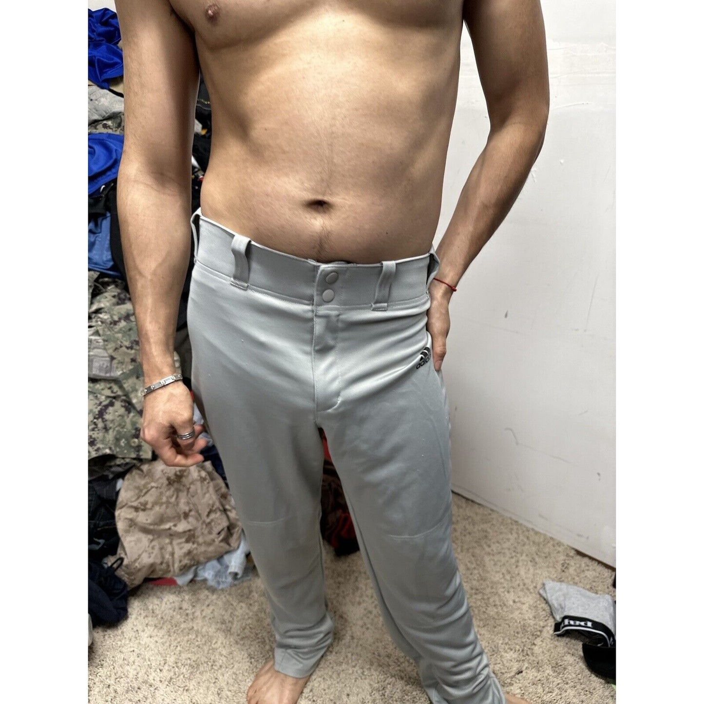 Men’s Small Adidas Baseball Pants Gray Aeroready