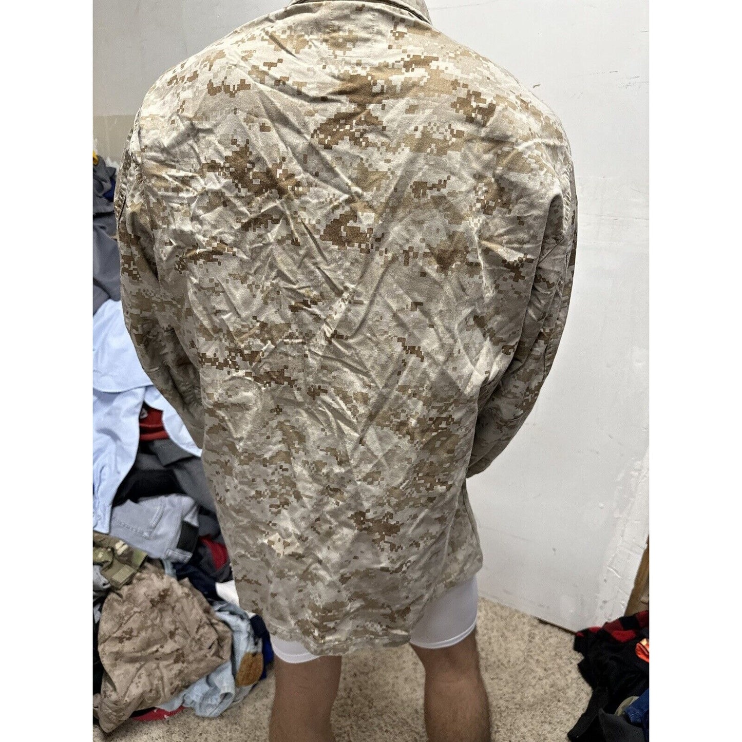 Men’s USMC Marine Corps Blouse Top Uniform Large Short