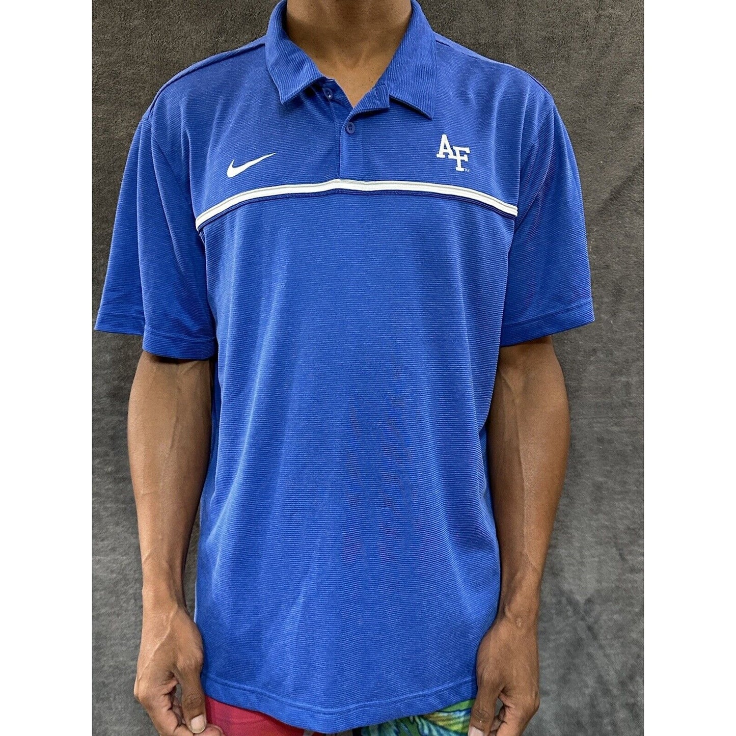 Men’s XL Blue Nike Air Force Polo Shirt