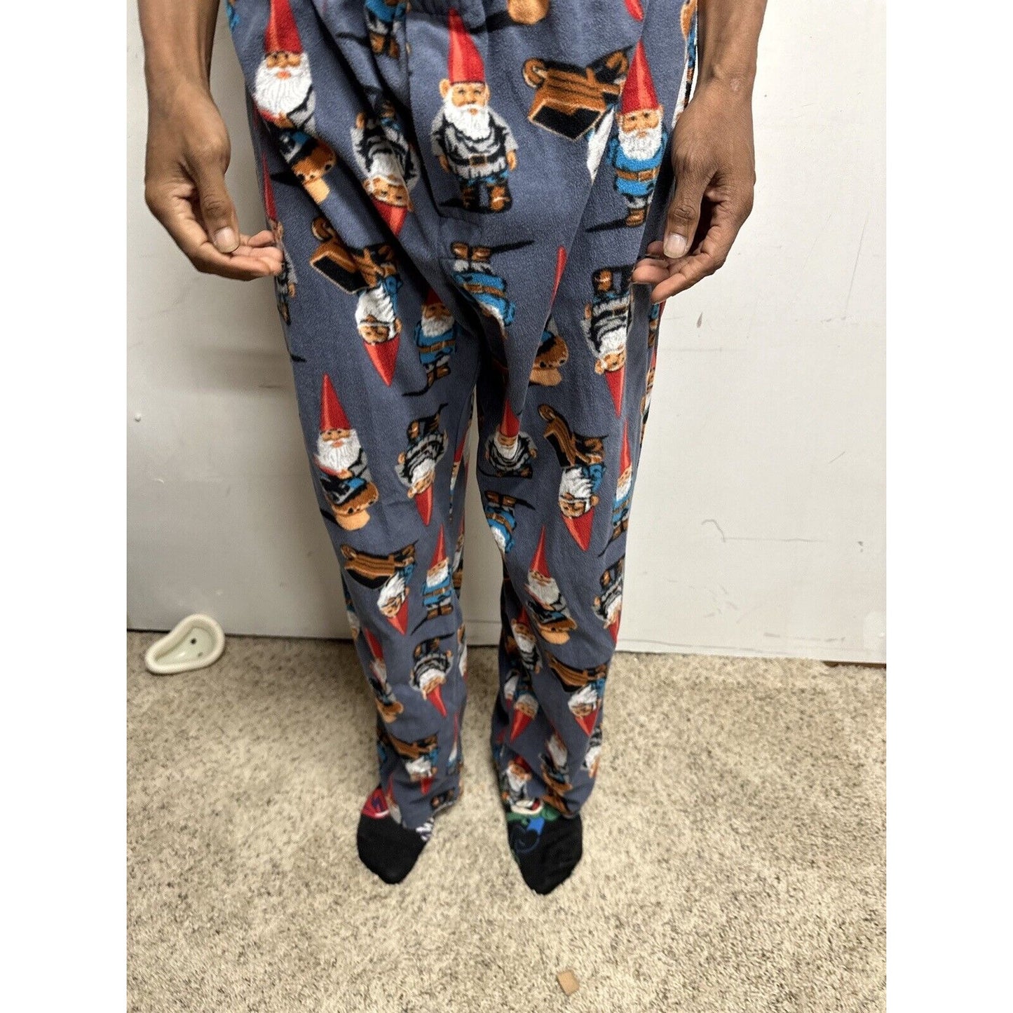 Men’s Large Gnome Wheelbarrow Lounge Pants Sleepwear
