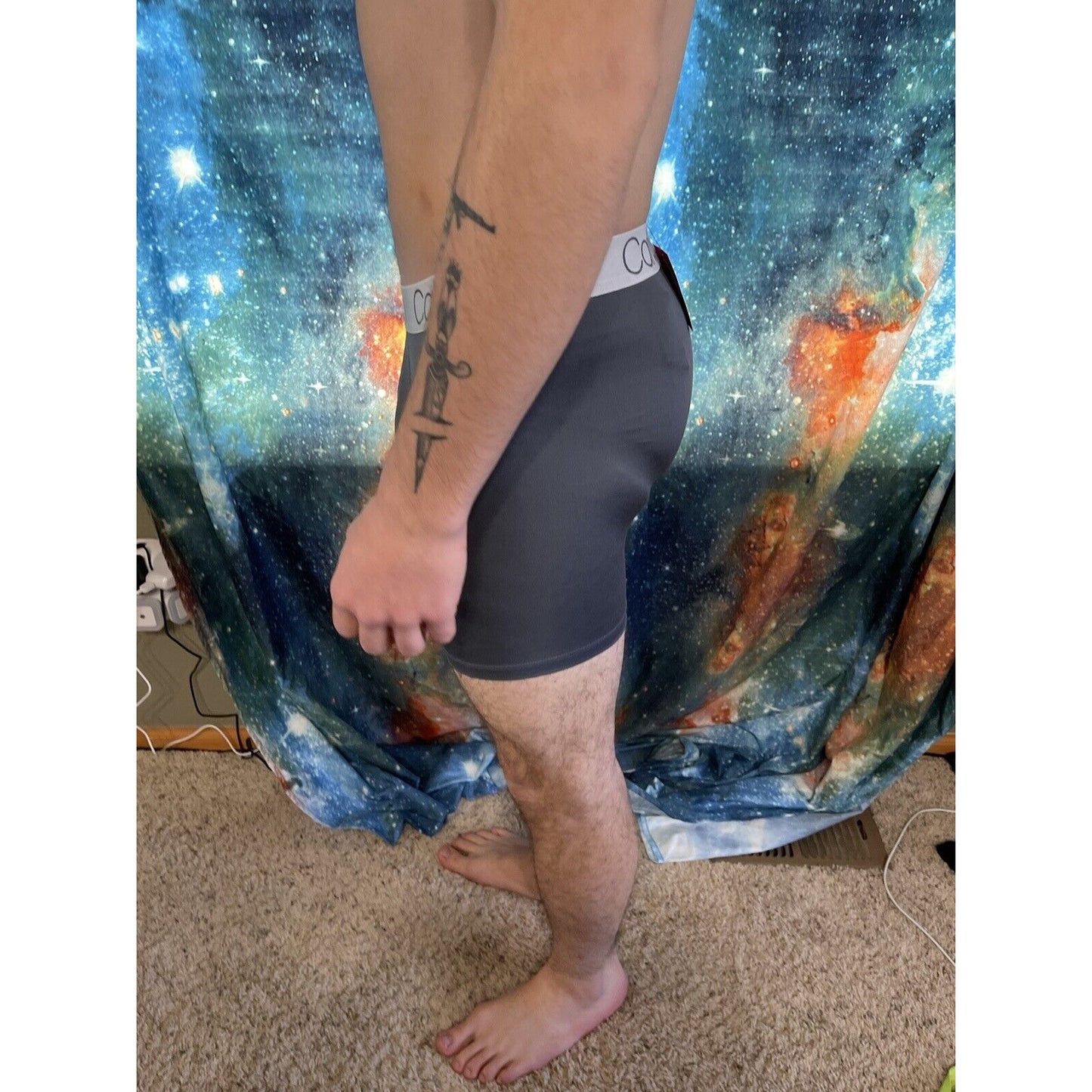 men's calvin klein gray compression shorts medium New And Unworn