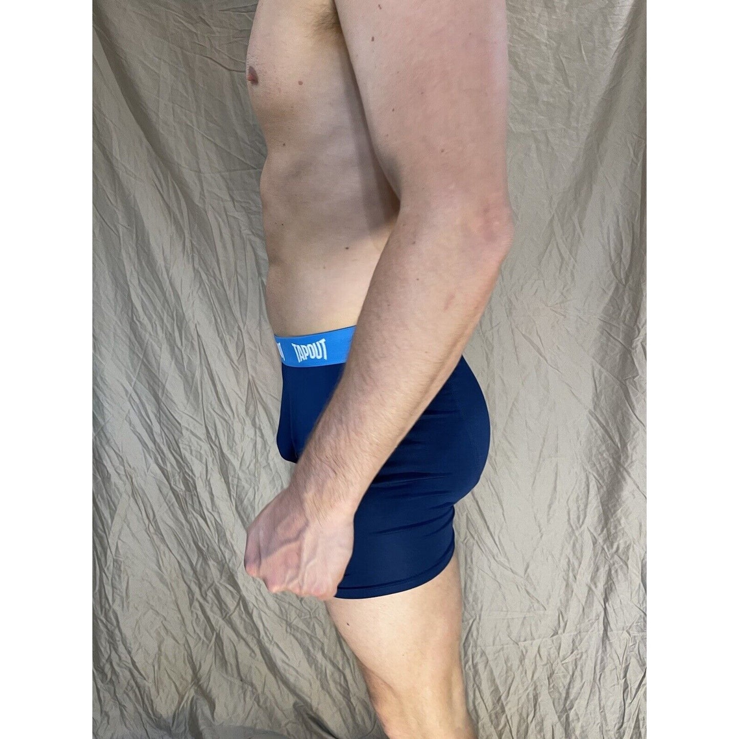 men's tapout dark blue compression shorts with spandex Small