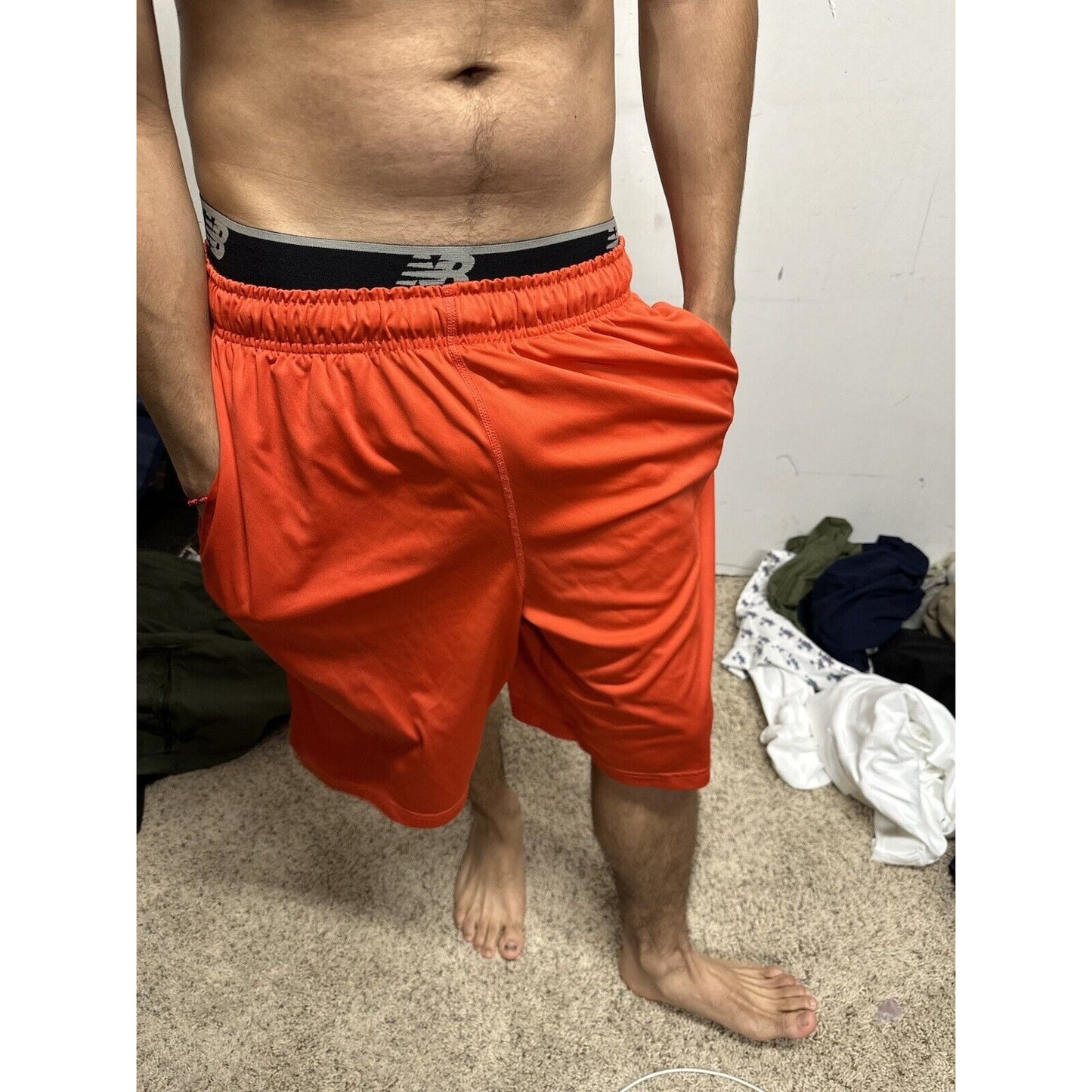 Men’s Red Nike Large Dri-fit With Pockets Athletic Shorts