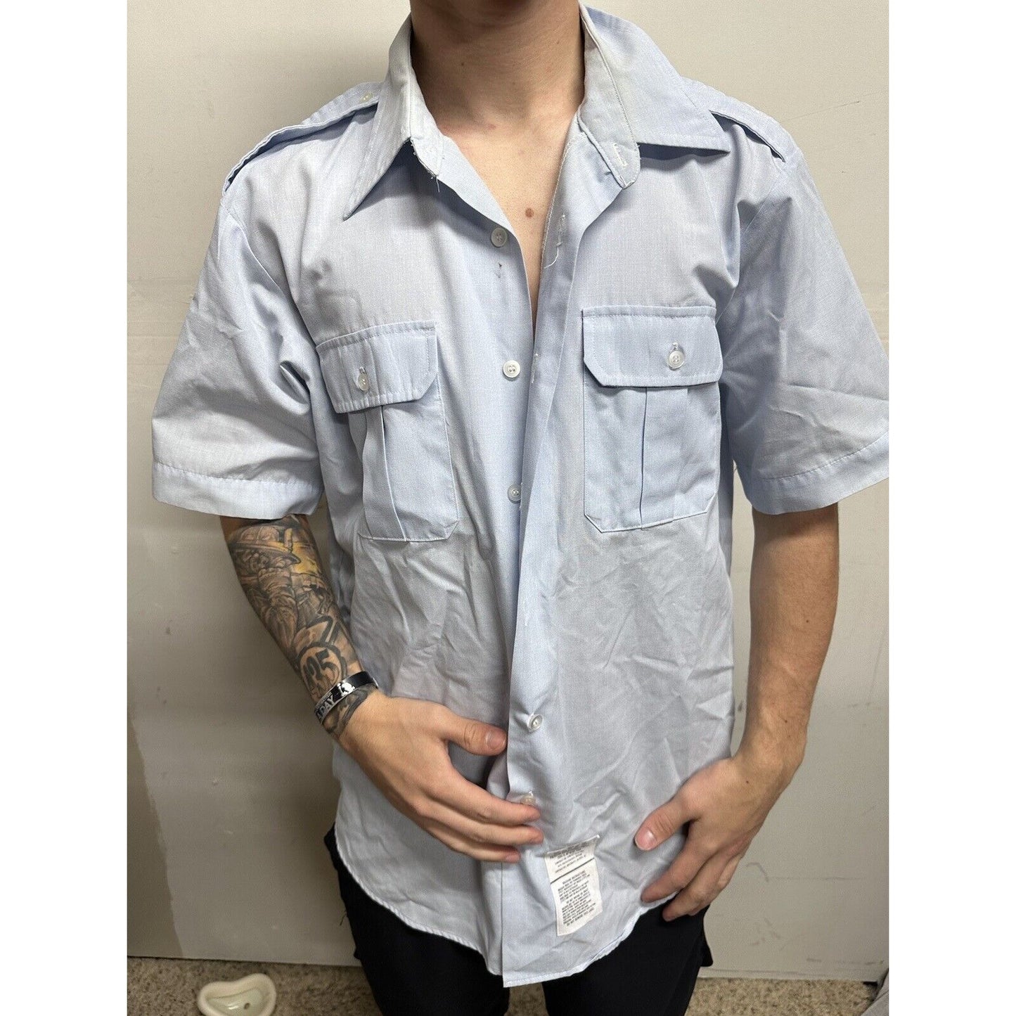Men’s Defense Logistics Agency Short Sleeve Blues Uniform Shirt 17