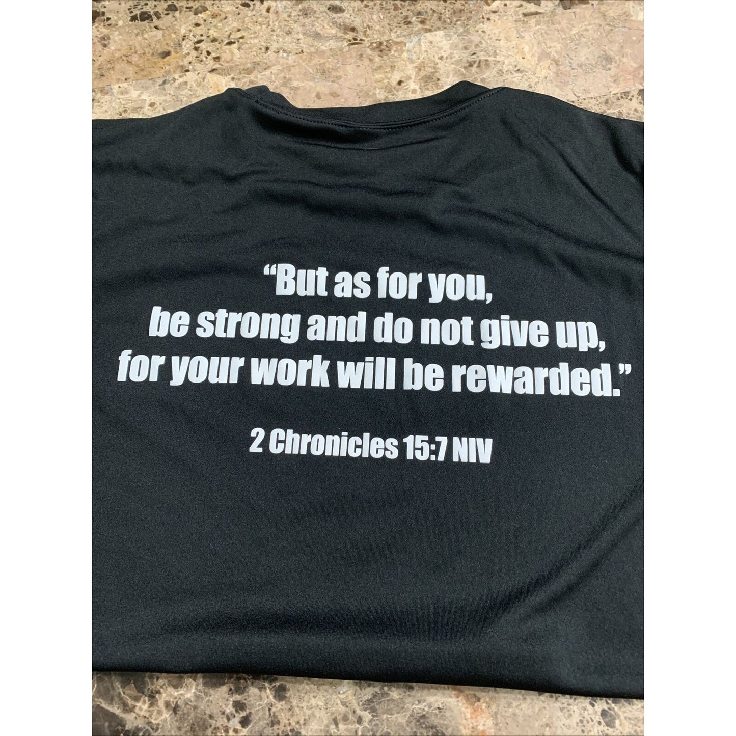 Men’s Sport Tek Small Black Shirt Wreslting Faith FCA