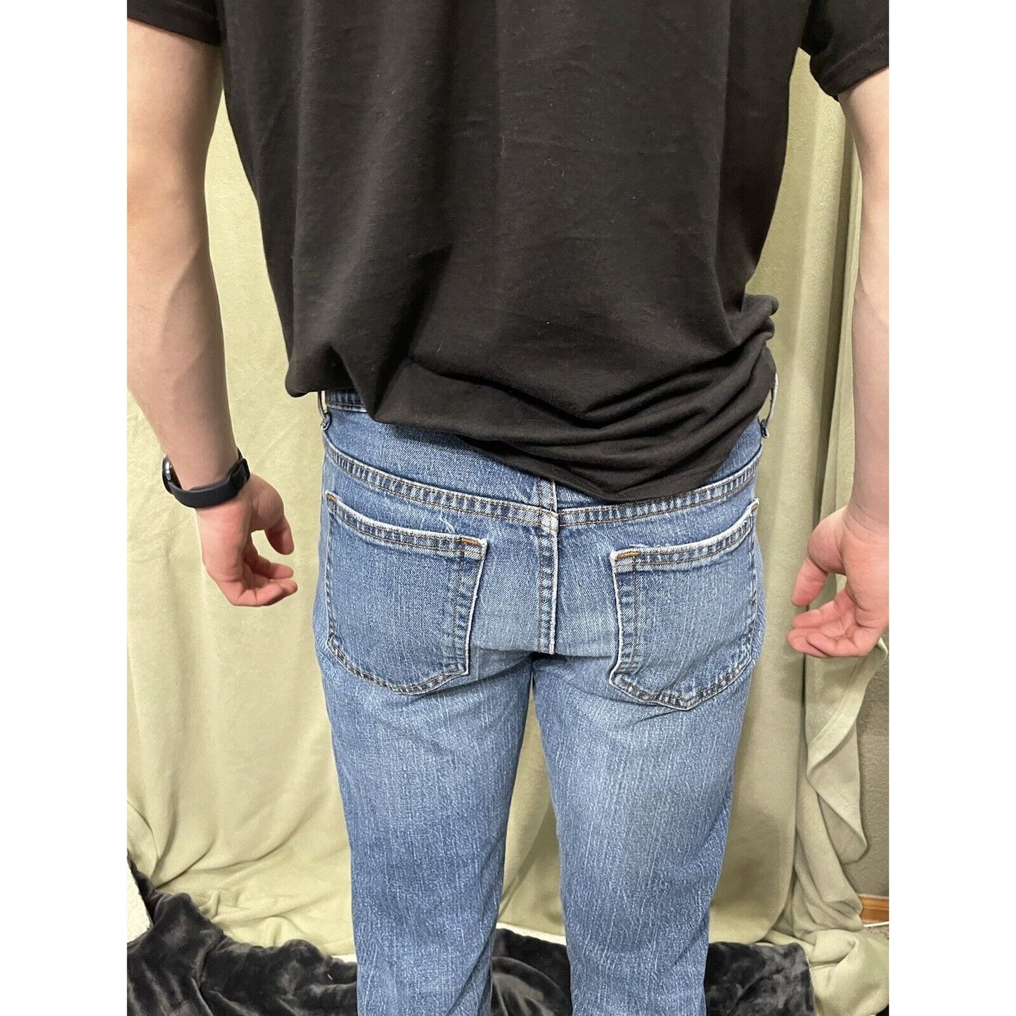 Mens George Blue Athletic Fit Denim Jeans 30 X 32 EUC