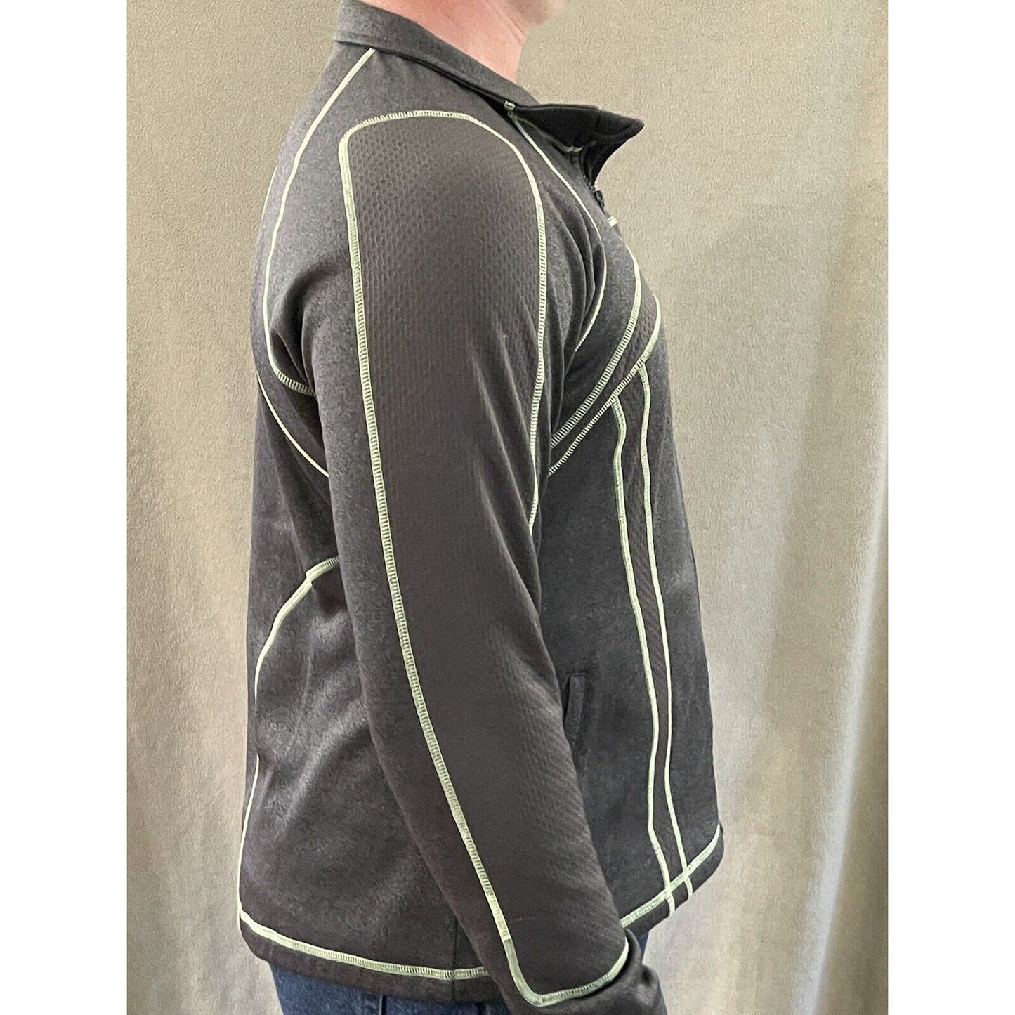 FILA Sport Men's XL Tracksuit Full Zip Up Jumper Gray Jacket Sweatshirt