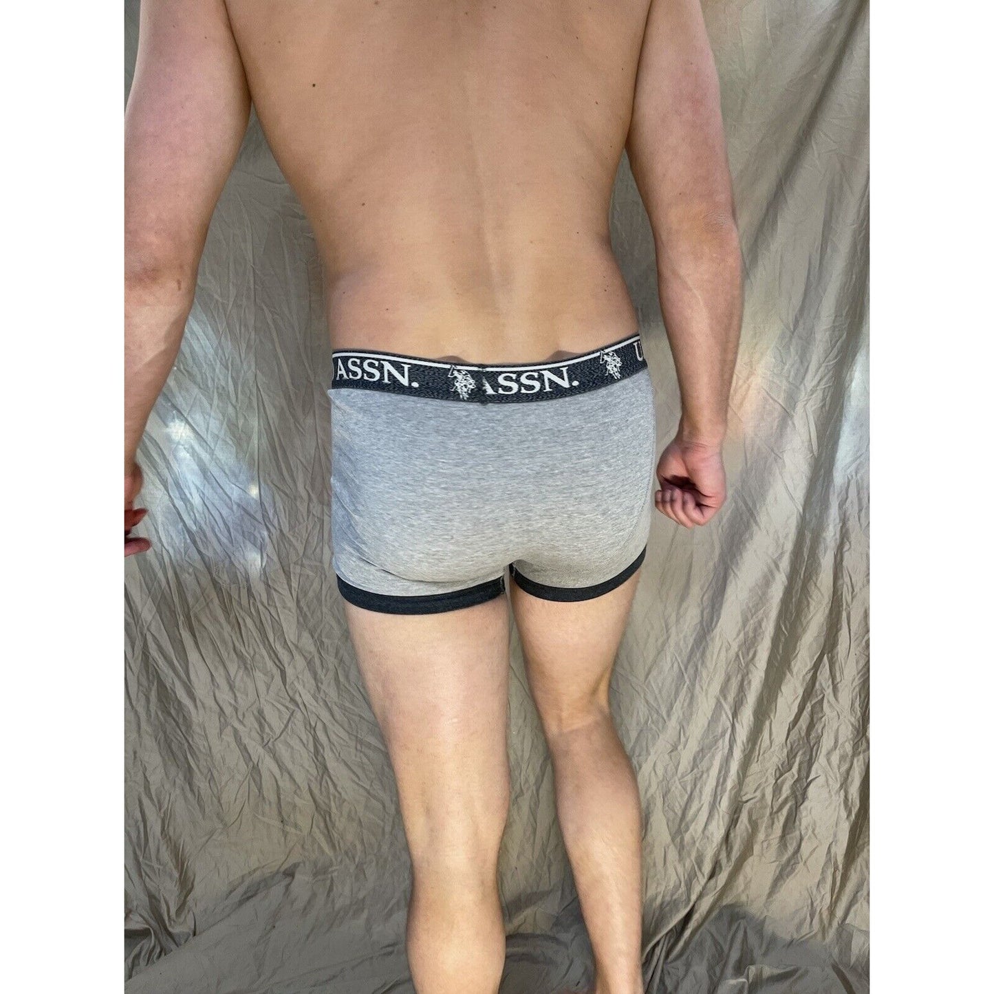 men's u.s. polo assn small Dark And Light gray boxer briefs