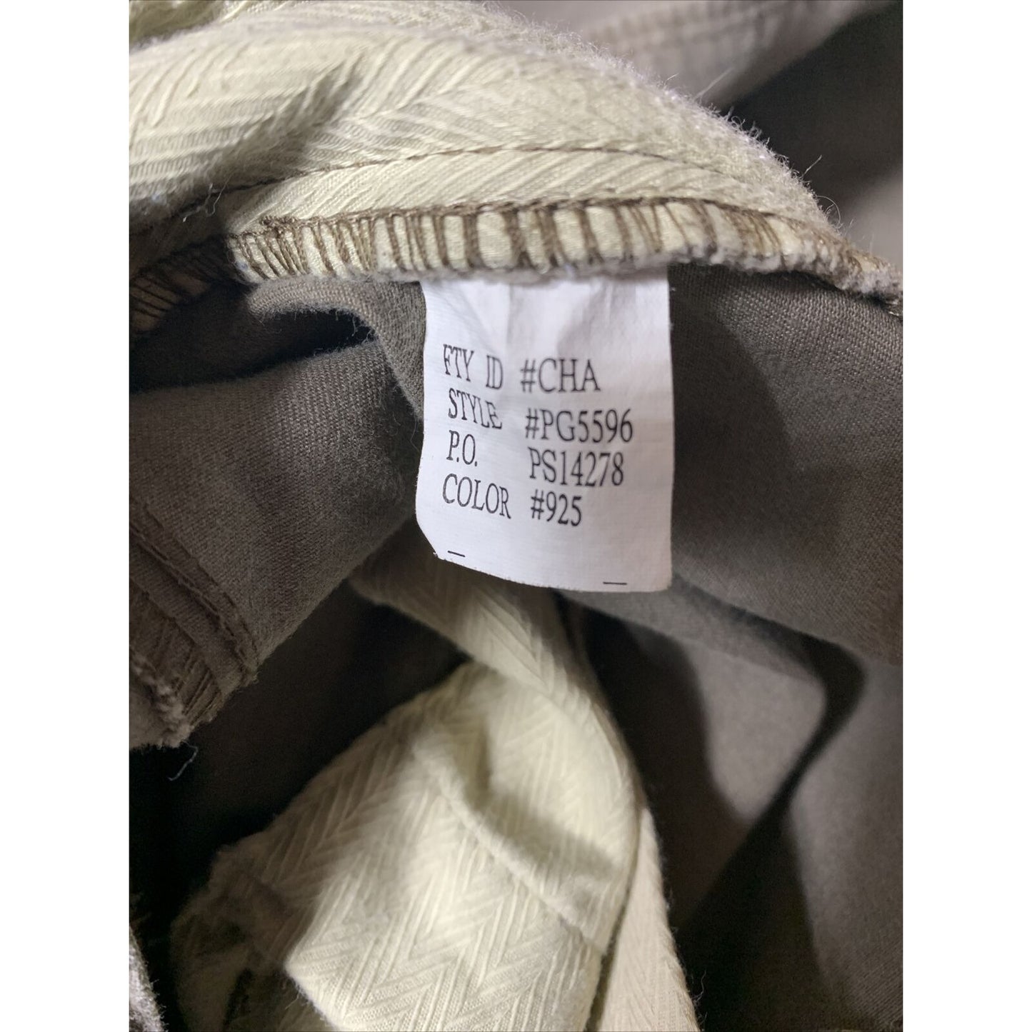 Perry Ellis Cottons Camel Brown Dress Pants 36x34