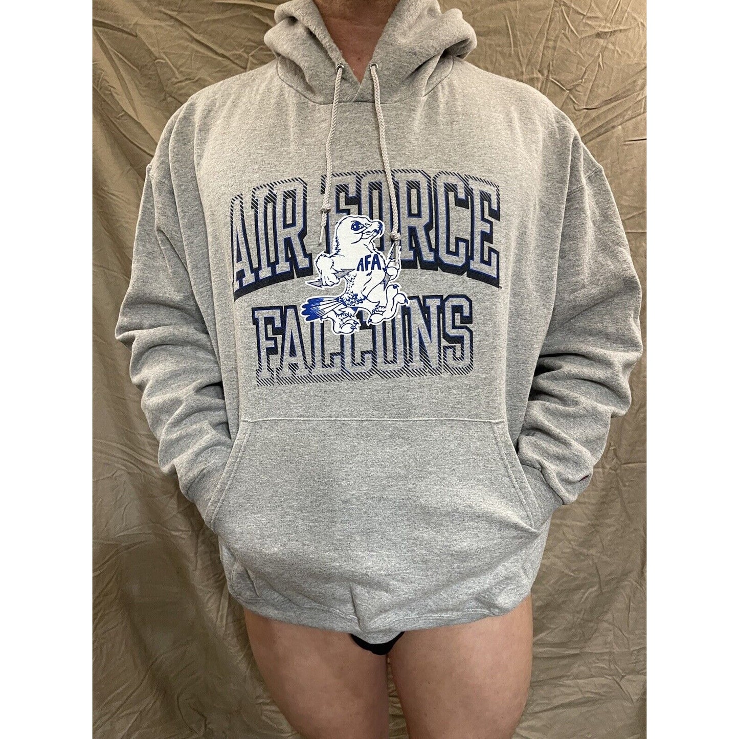 Men's Chanpion XXL Gray Air Force Academy Falcons pullover hoodie