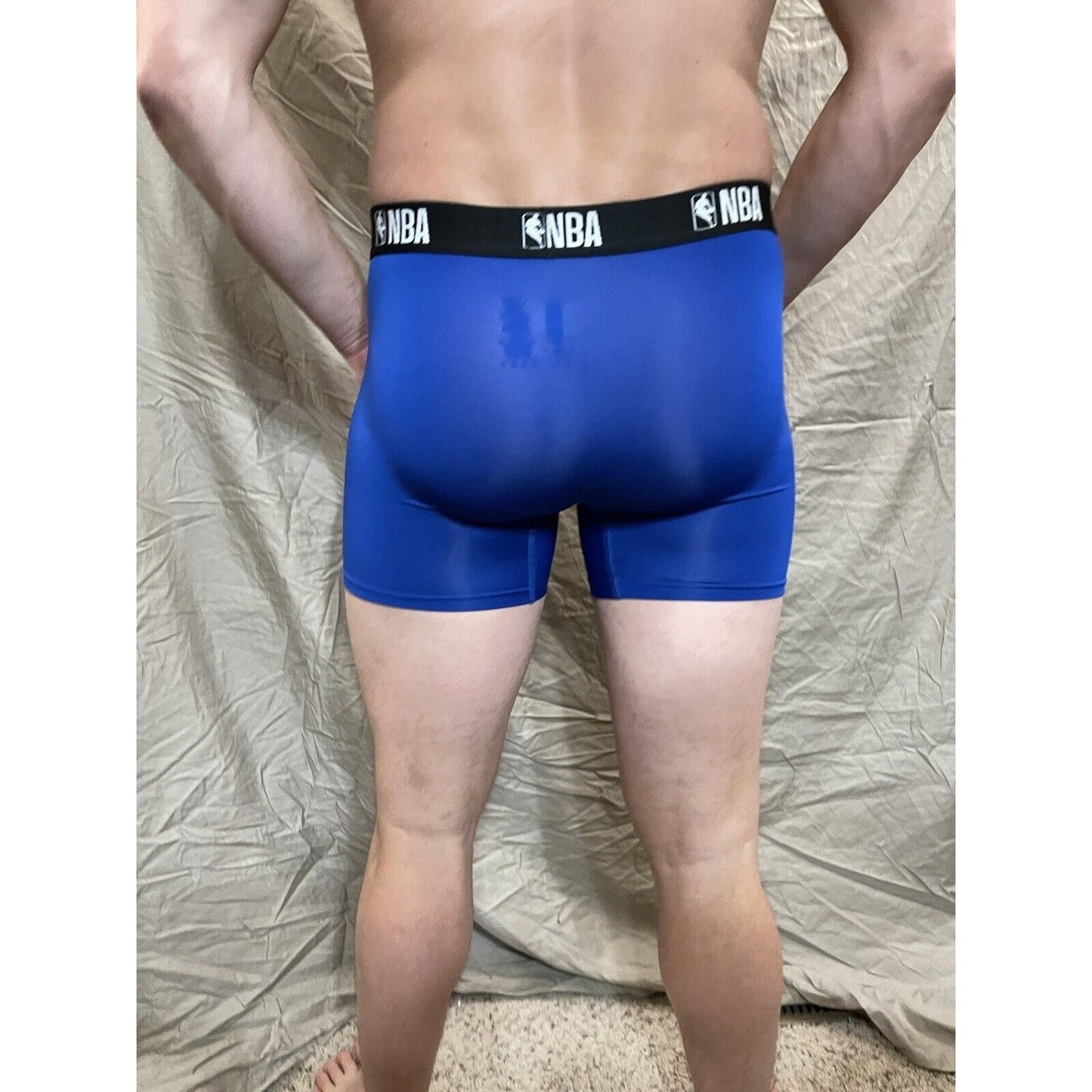 men's royal blue NBA compression shorts small