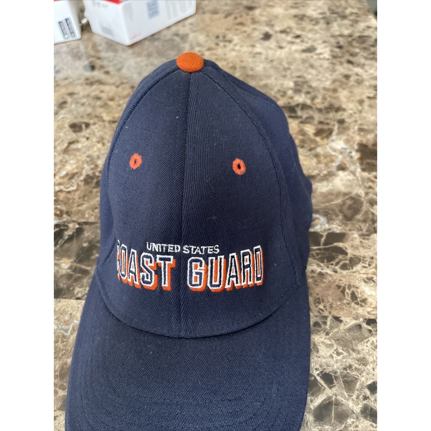 navy blue men’s united states coast guard ballcap hat oarsman 913