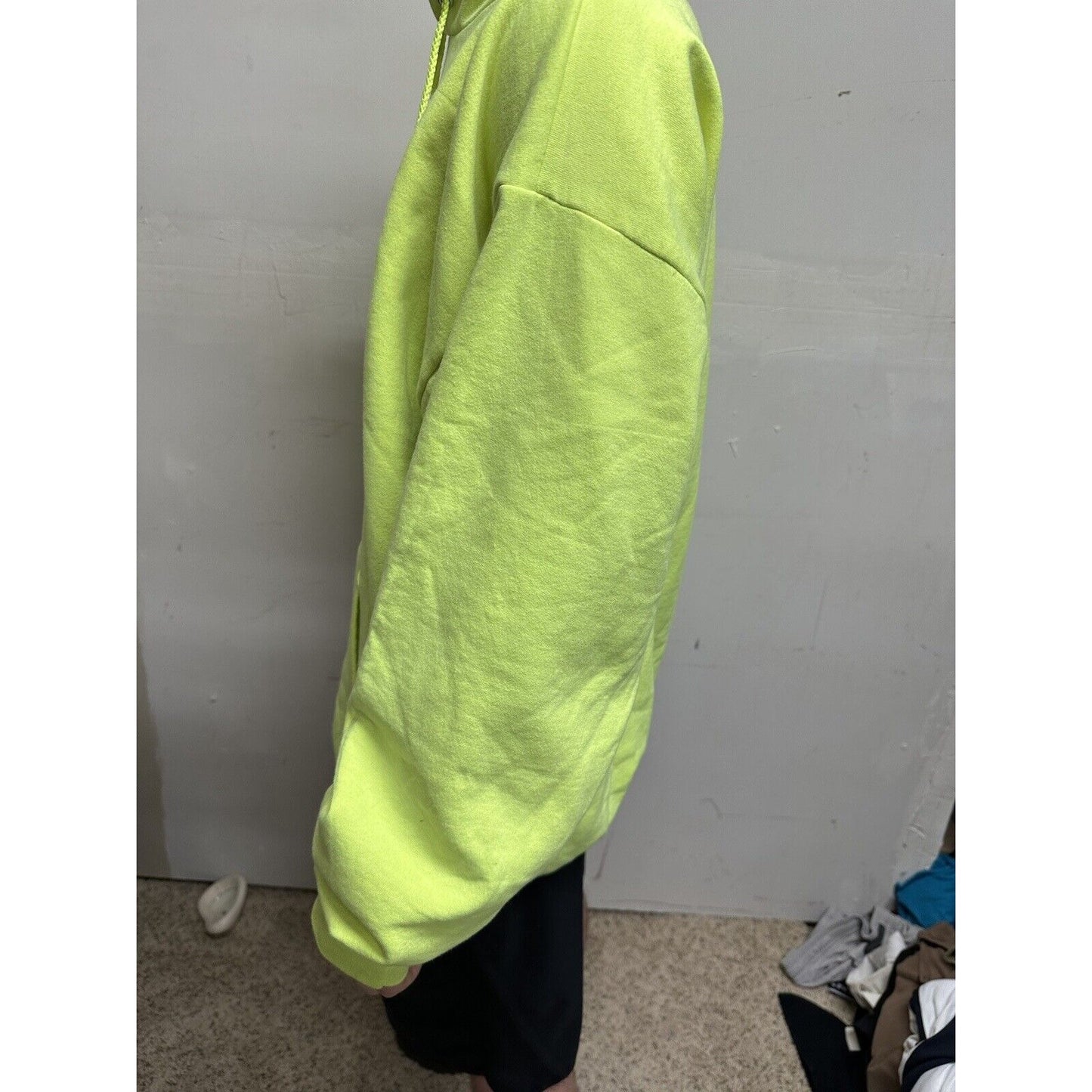 Men’s Neon Yellow Monterey California XXL Hoodie Pullover