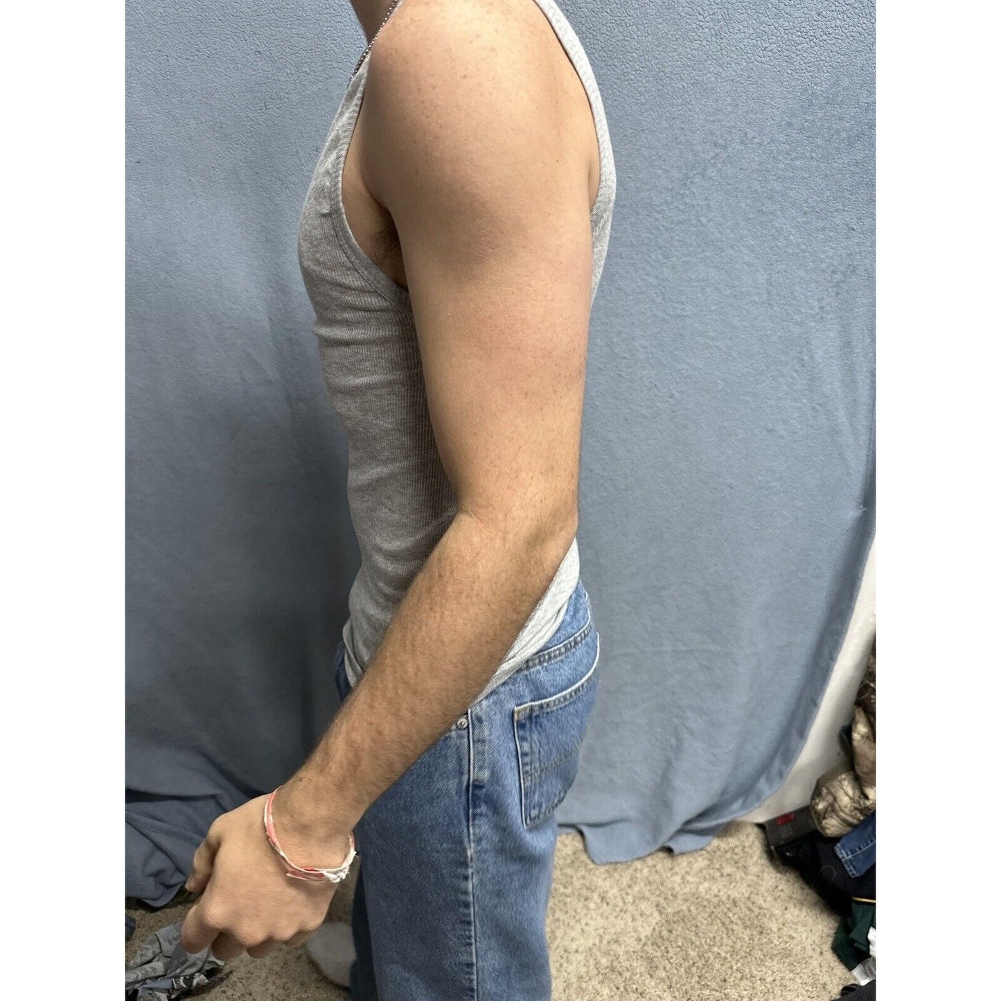 Men’s Gray Spyder Medium Gray Muscle Shirt Tank