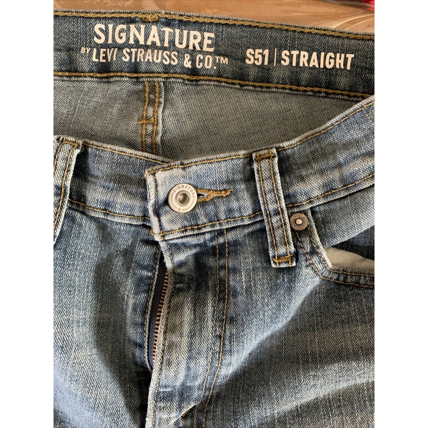 Signature By Levi Strauss & Co S51 Relaxed Fit Jeans Mens Sz 32"X29" Measured