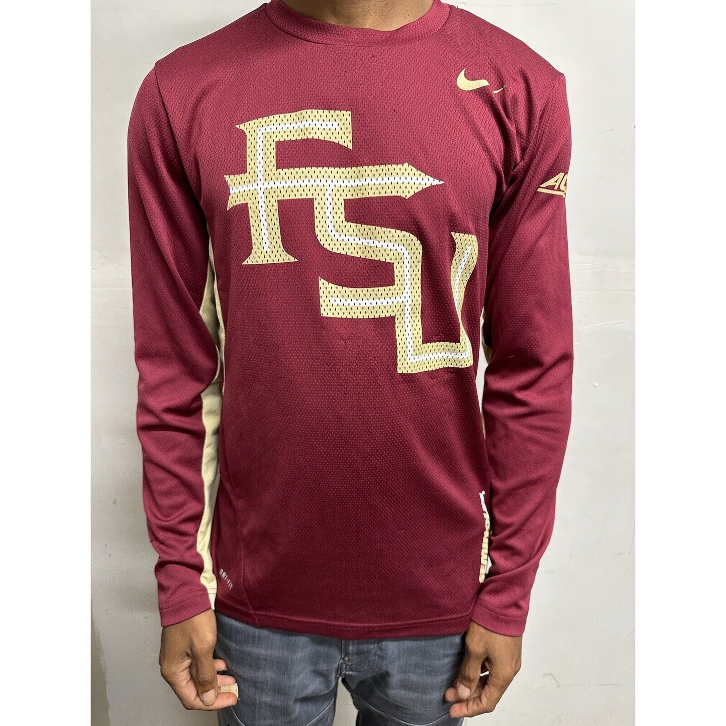 Men’s Nike Medium Florida State University Seminoles Red Long Sleeve Shirt