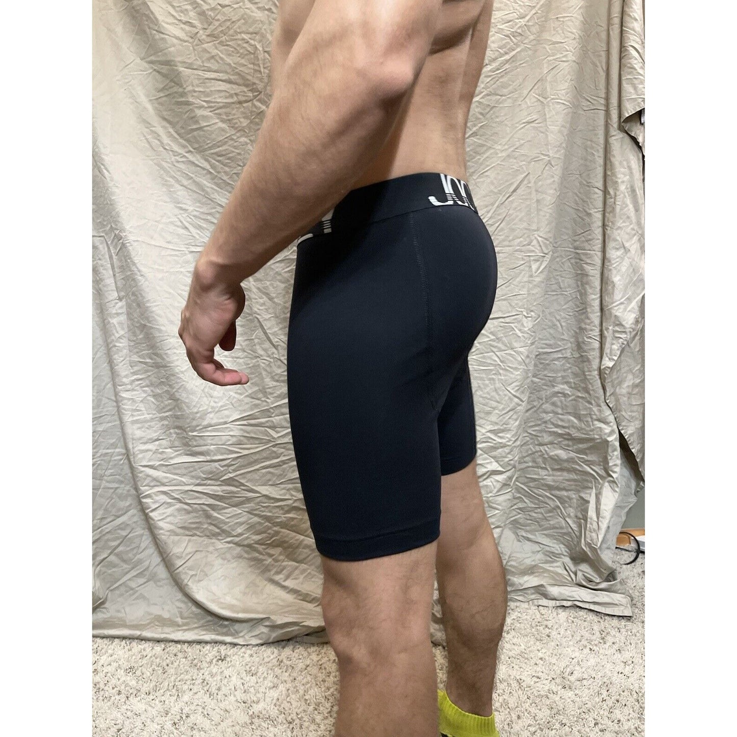 Men's black Jockey medium boxer briefs cotton spandex